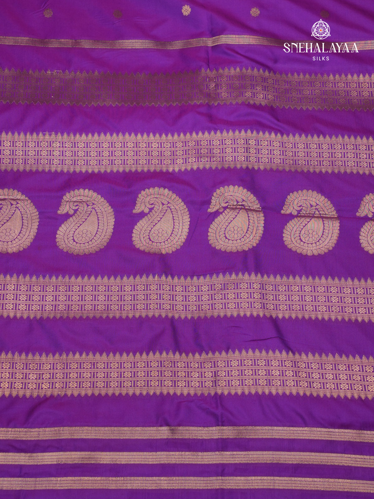 Violet Banaras Paithani Saree