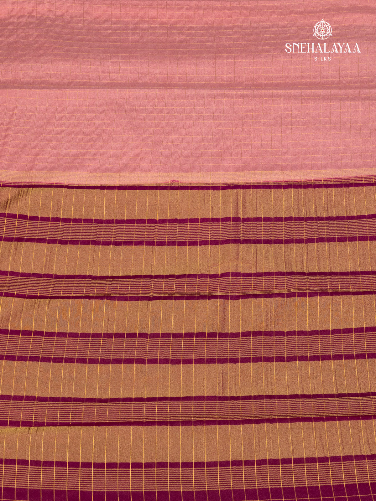 Dusty Rose Mysore Silk Saree