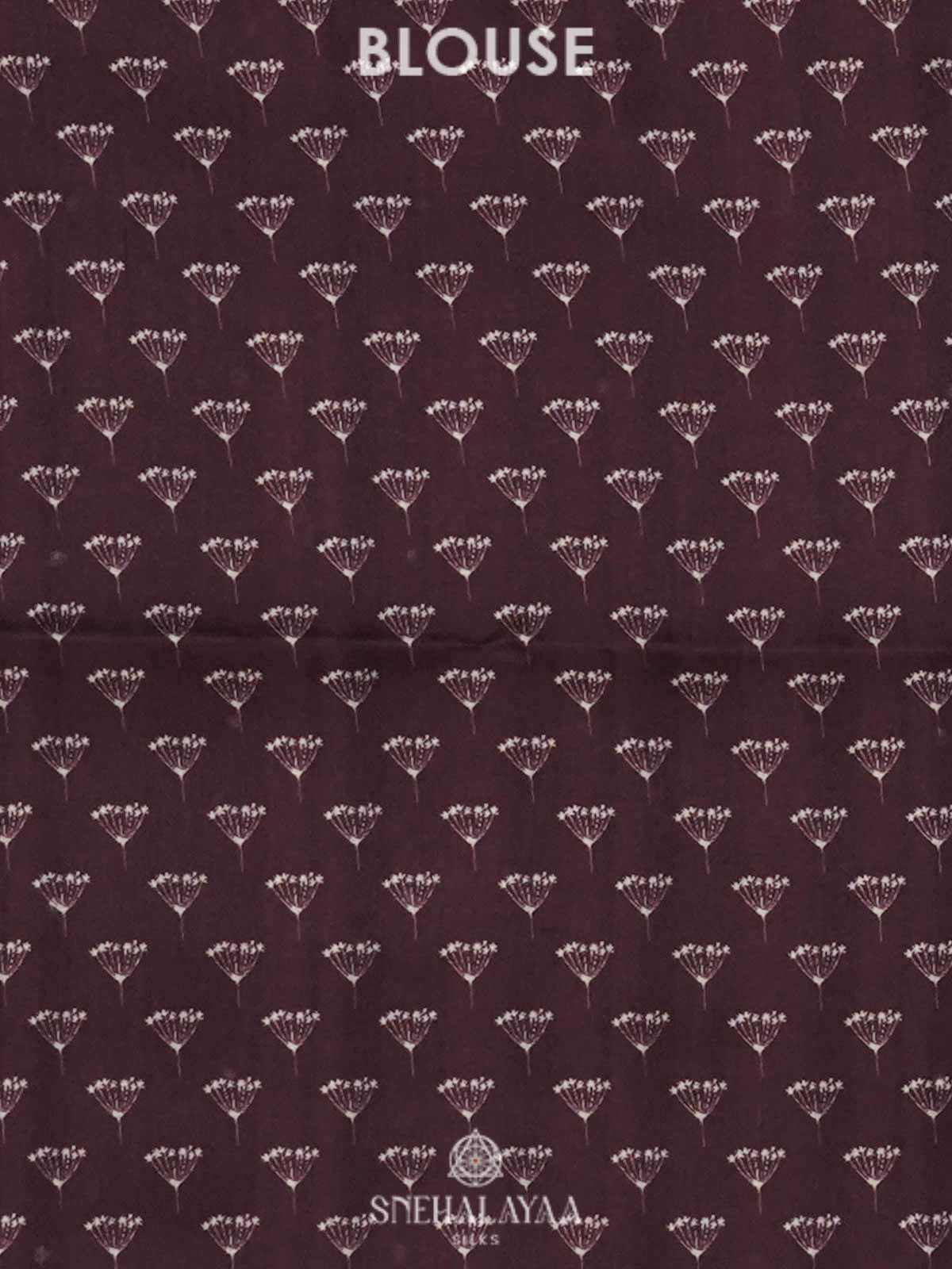 Burgundy Raw Silk Saree