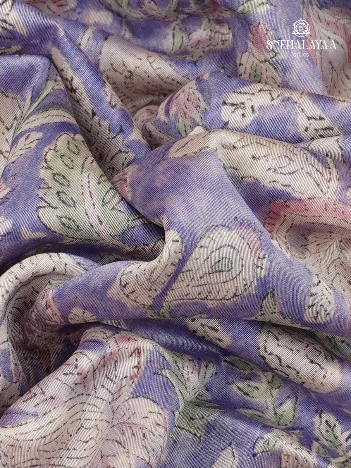 Lavender Chanderi Saree