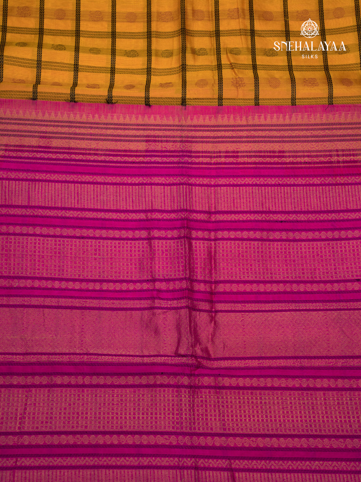 Rust Orange Kanchi Silk Cotton Saree