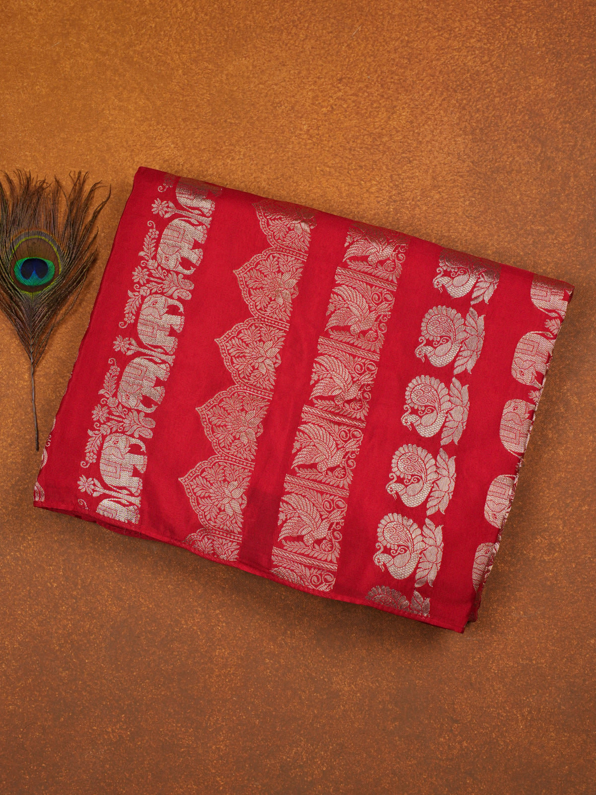 Red Banaras Silk Saree