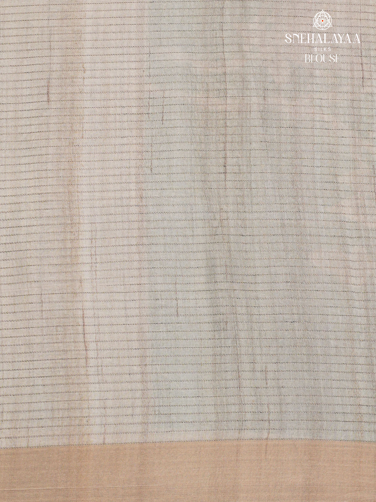 Emerald Green Floral Printed Tussar Saree