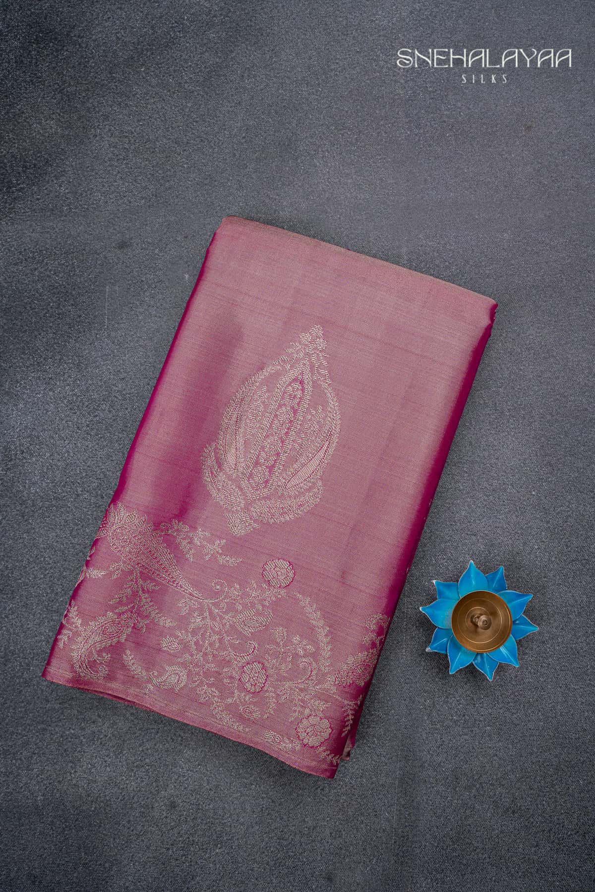 Pink Kancheevaram Tissue Silk Saree