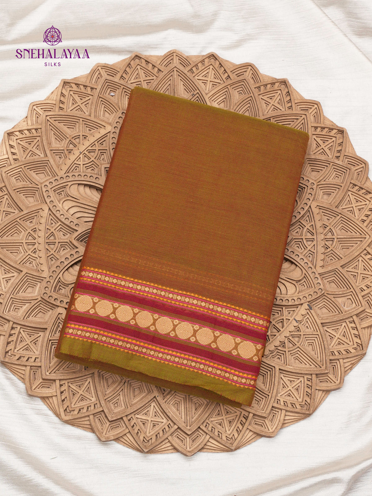 Antique Bronze Chettinad Cotton Saree