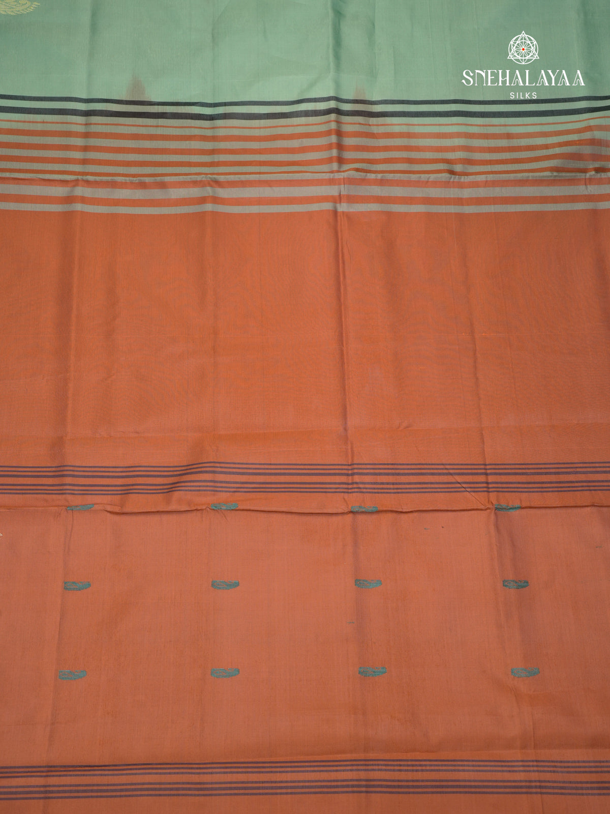 Mint Green Banana Pith Saree