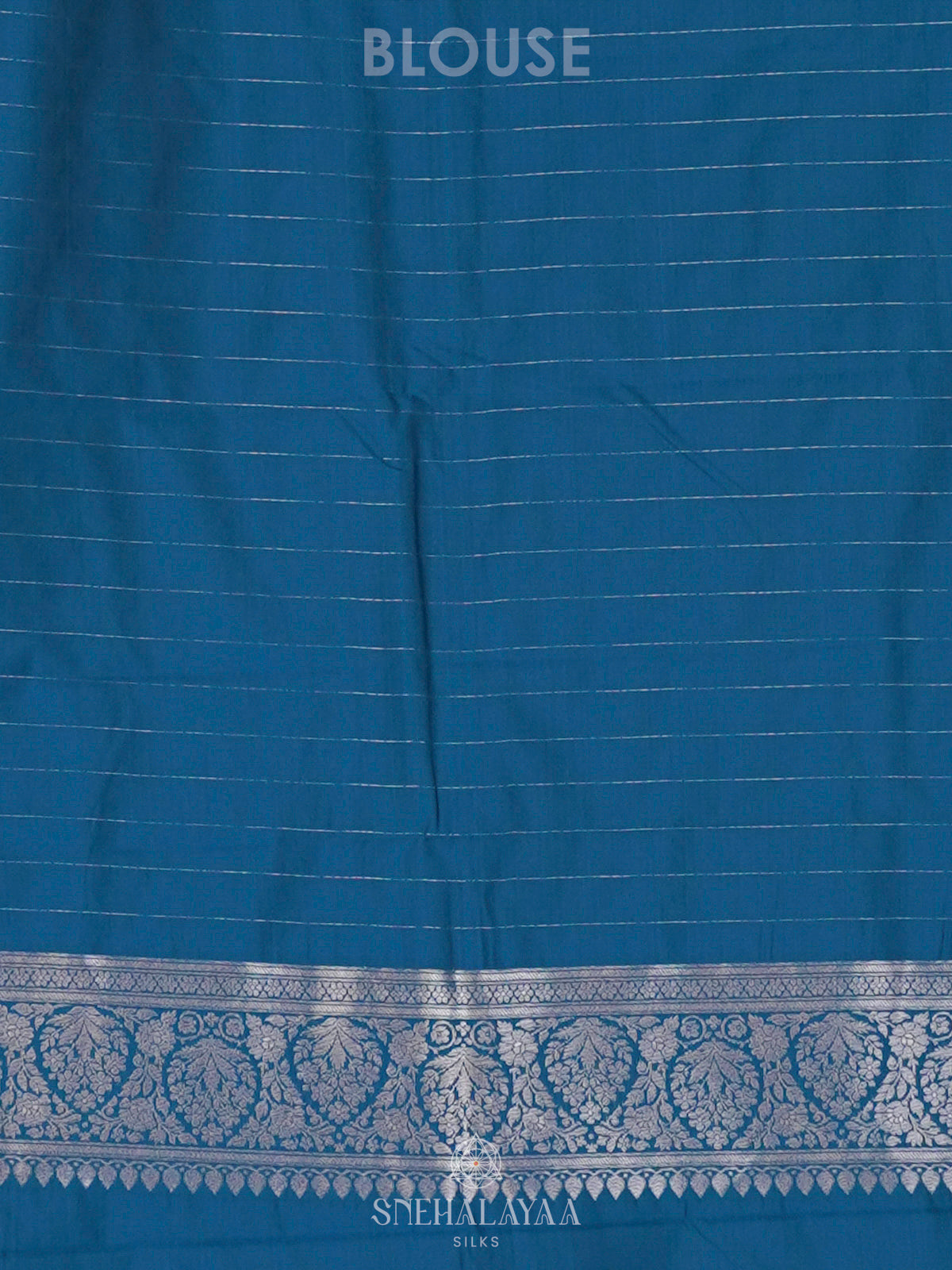 Peacock Blue Banaras Saree