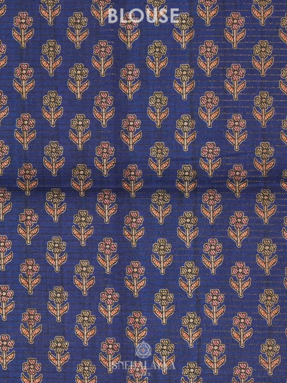 Navy Blue Tussar Saree