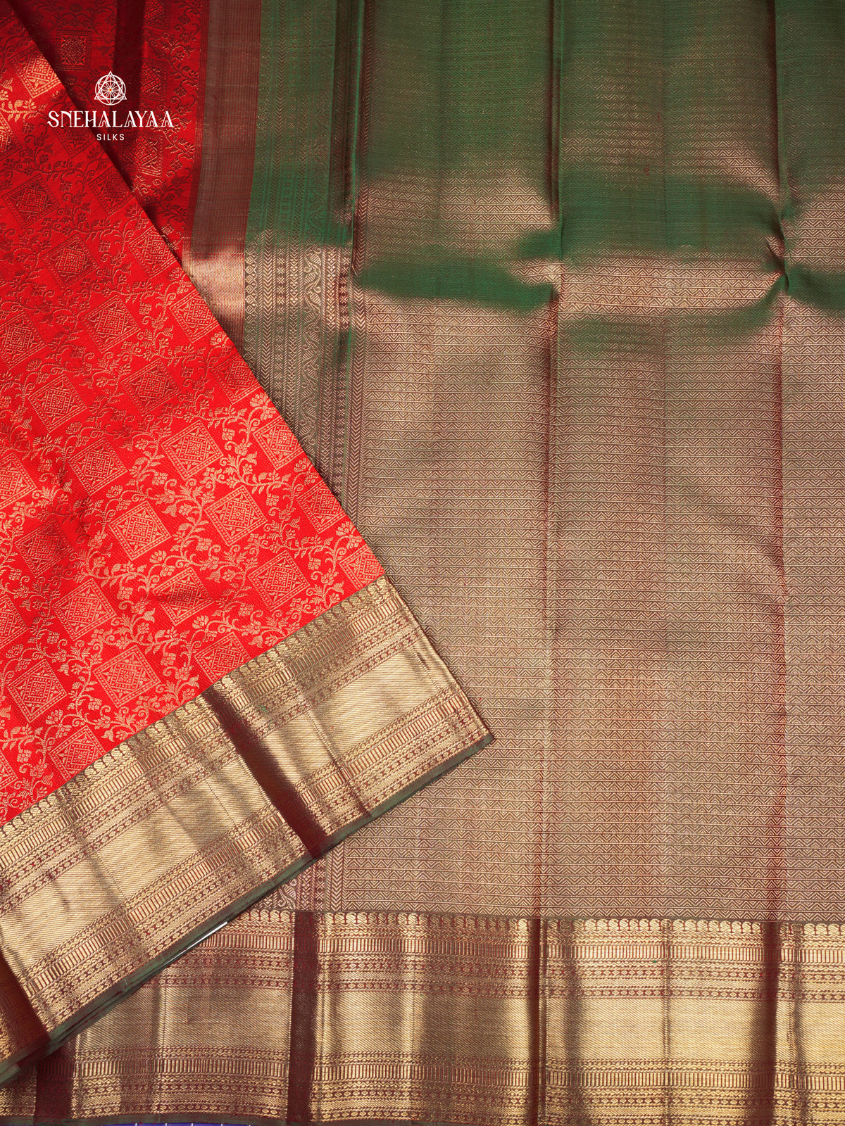 Red Kanjivaram Silk Saree