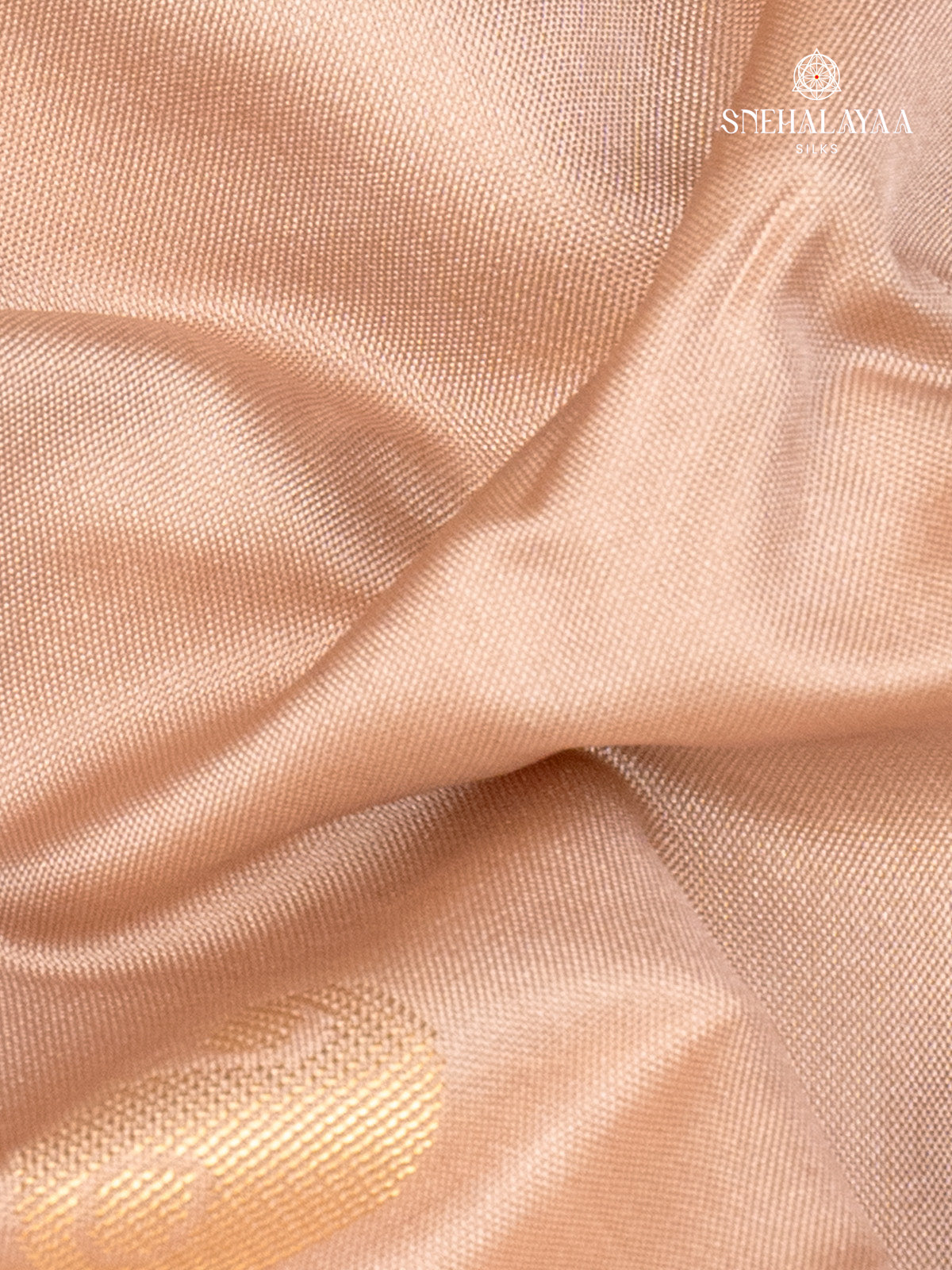 Beige Gadwal Silk Saree