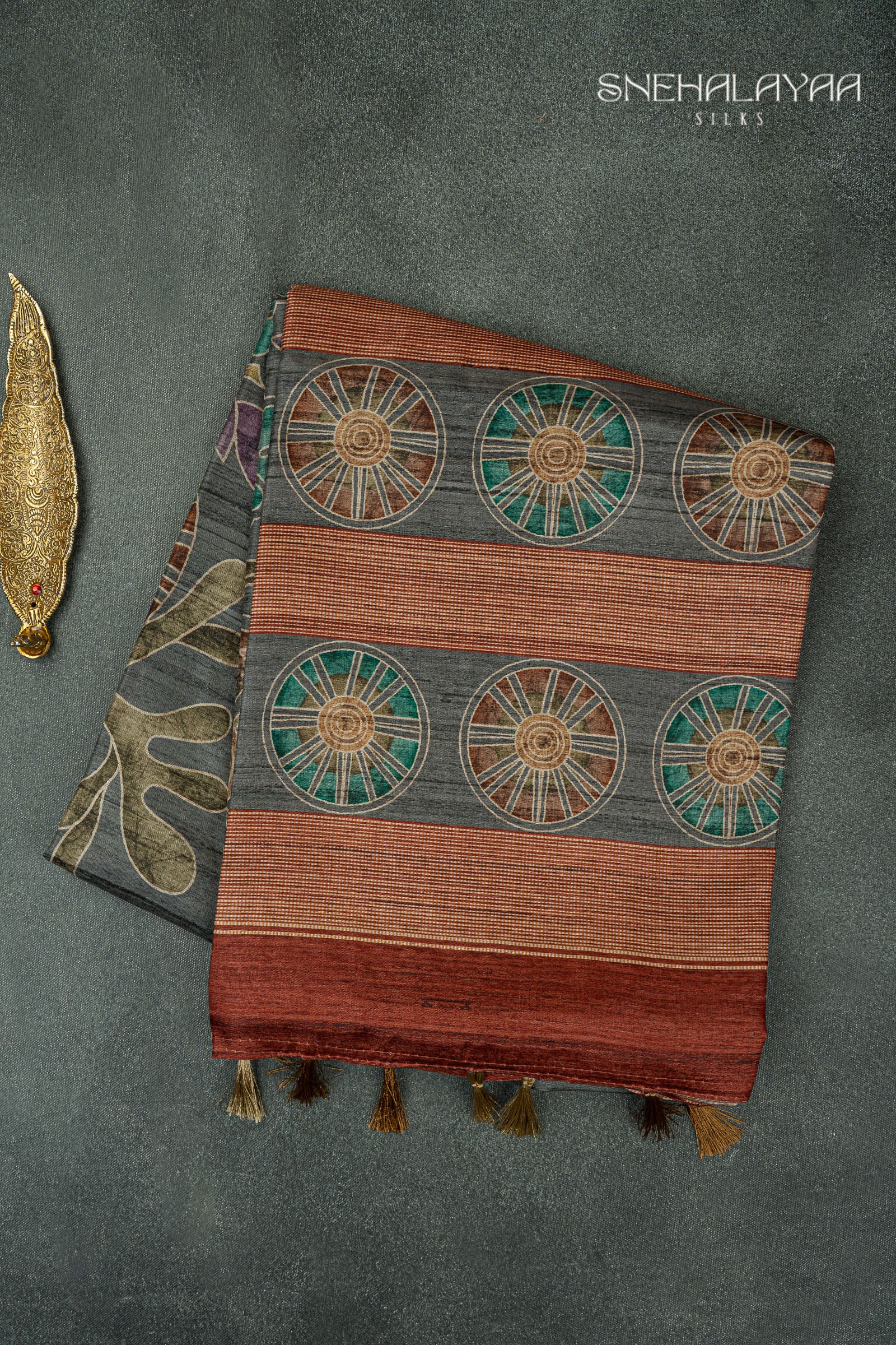 Multicolor Semi Tussar Saree