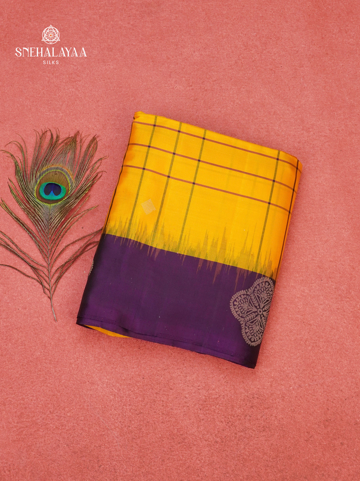 Mango Yellow Soft Silk Saree