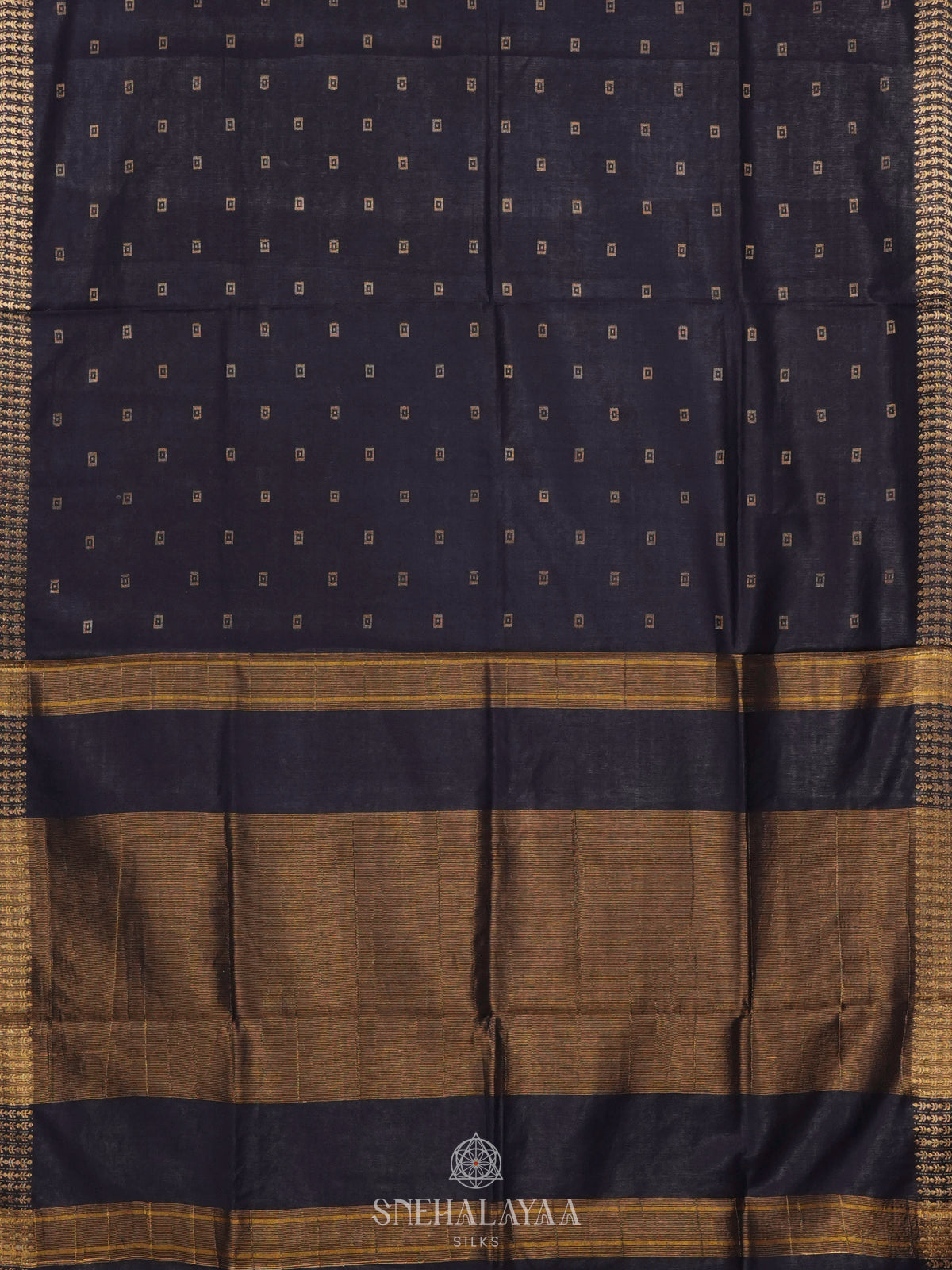 Black Bamboo Silk Saree