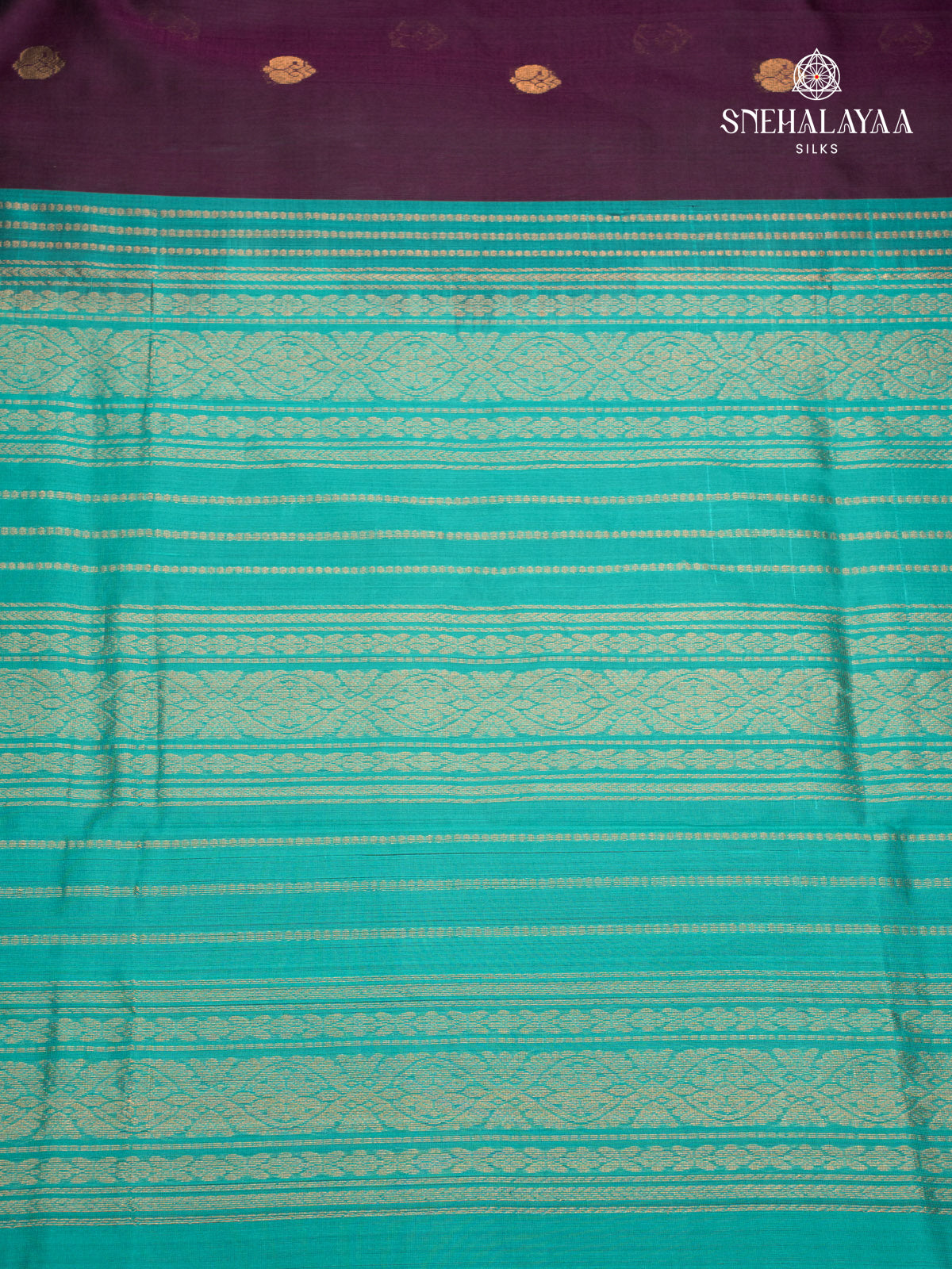 Violet Kanchi Silk Cotton Saree