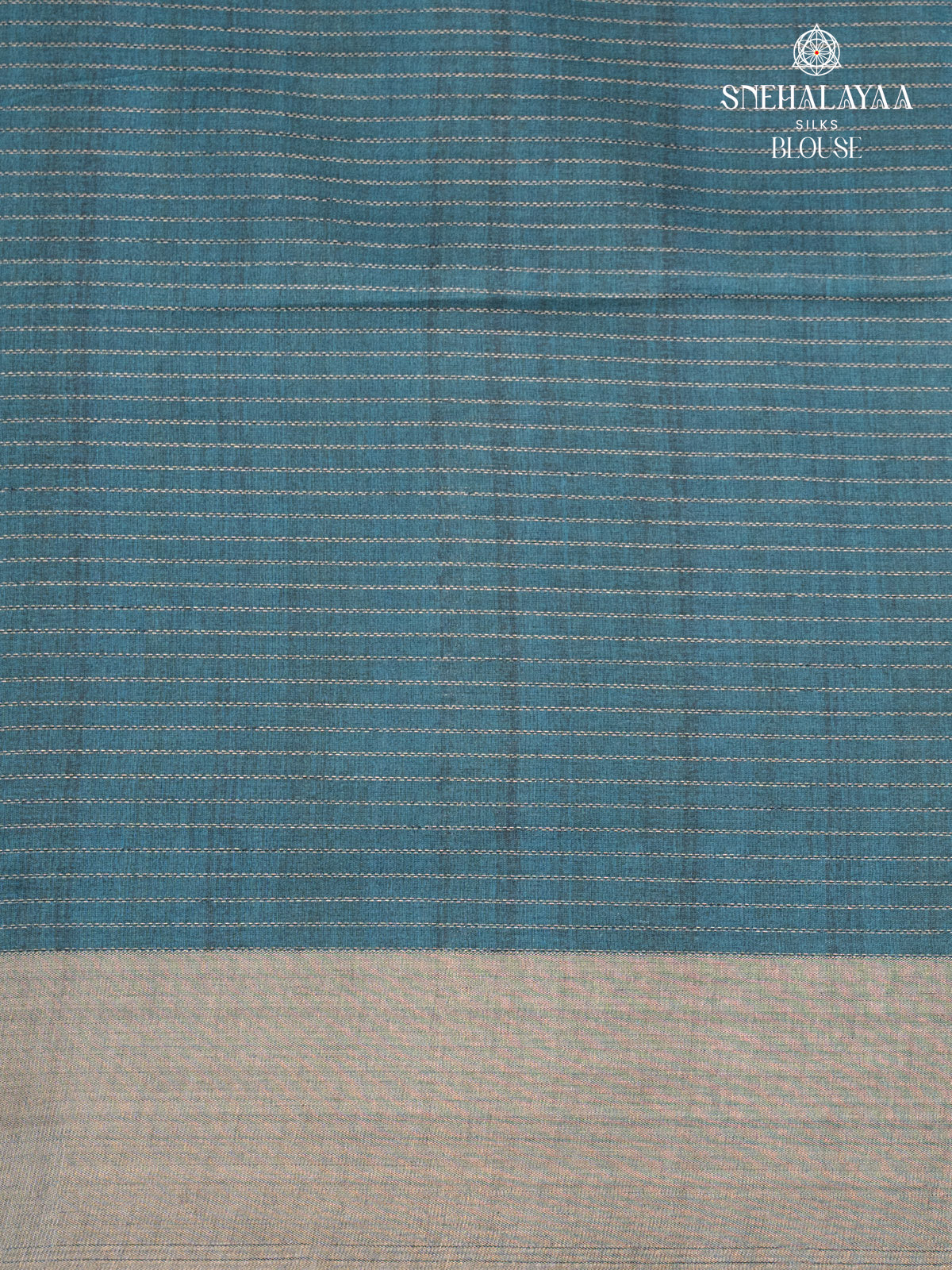 Blue Tussar Saree