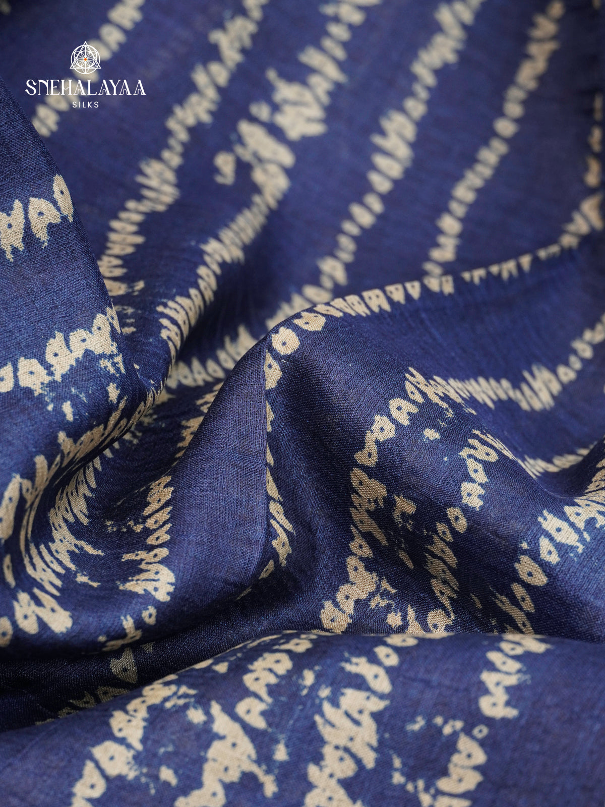 Blue Tussar Saree