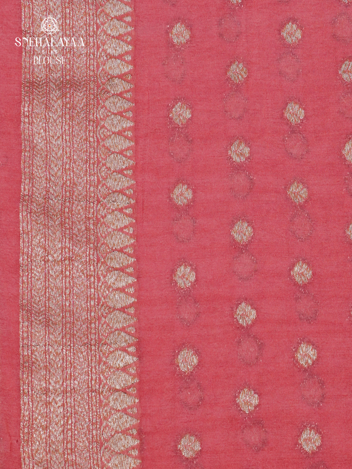Pink Banaras Crepe Silk Saree