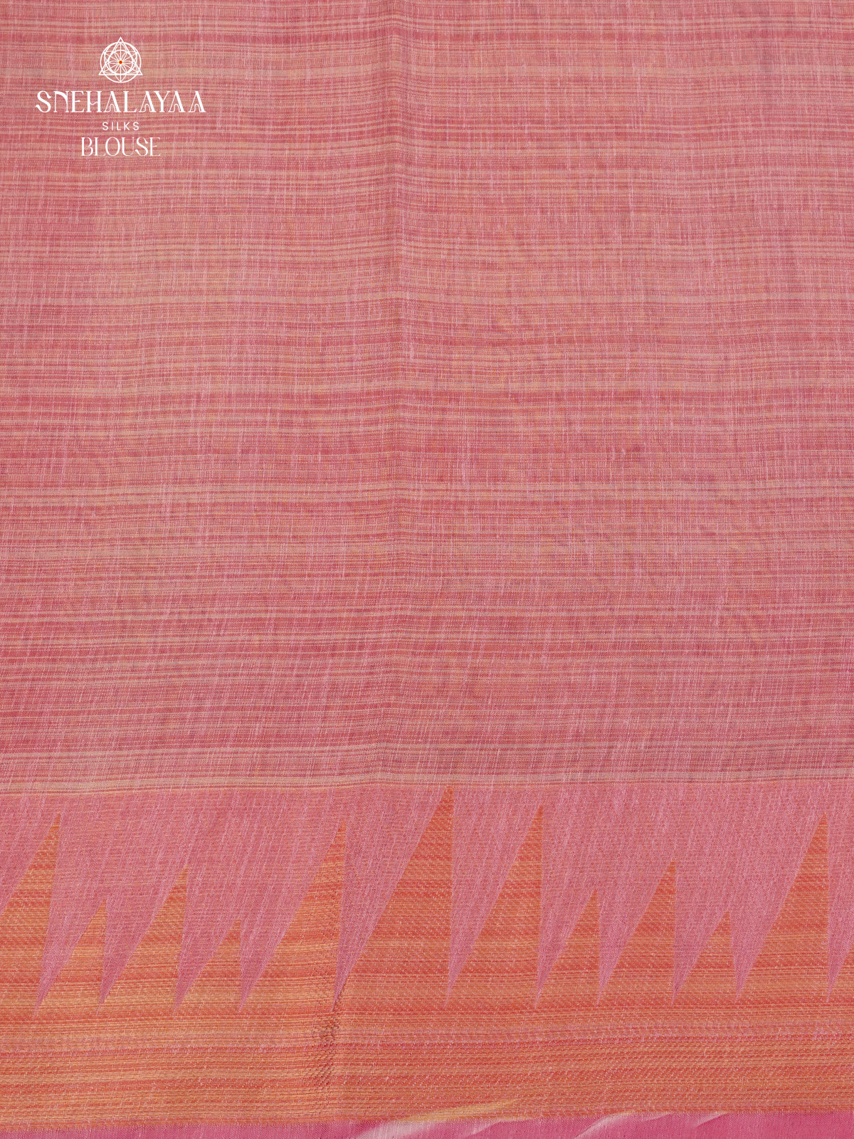 Peach Linen Tissue Saree