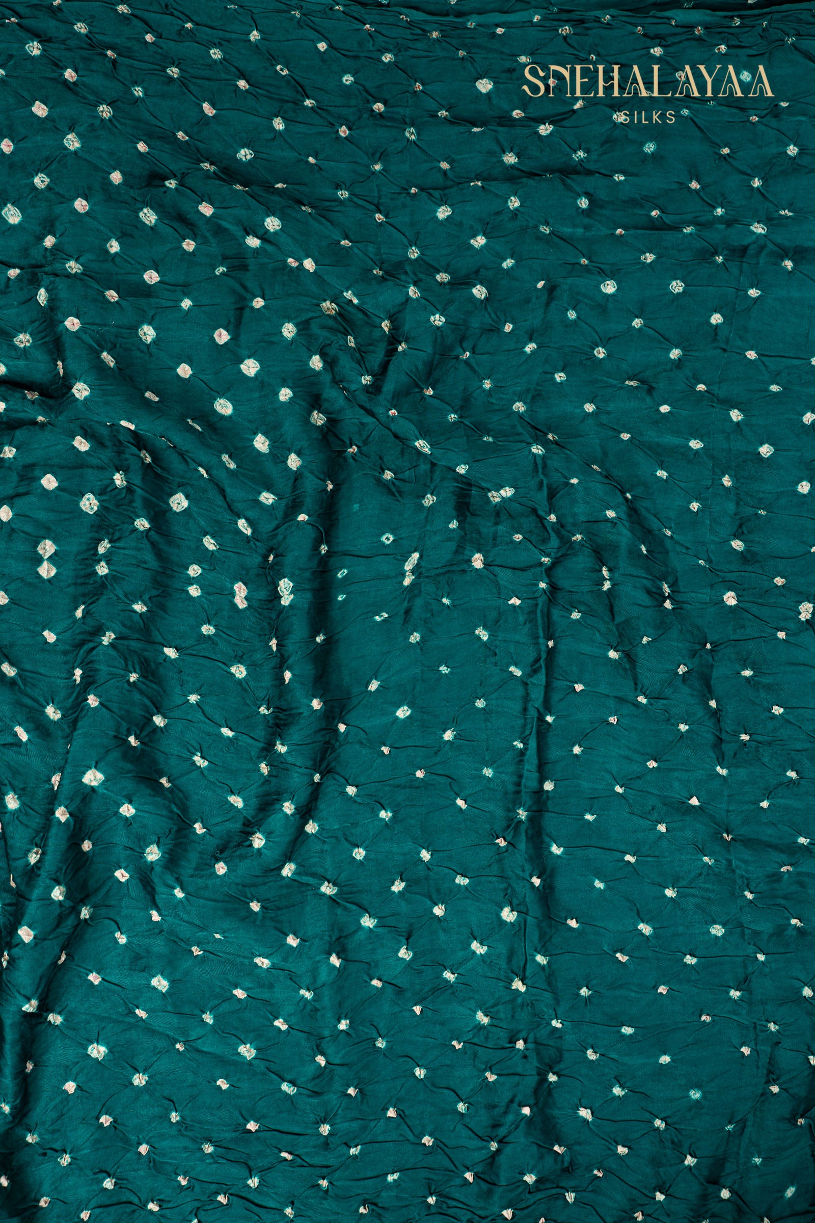 Green Bandhani Saree