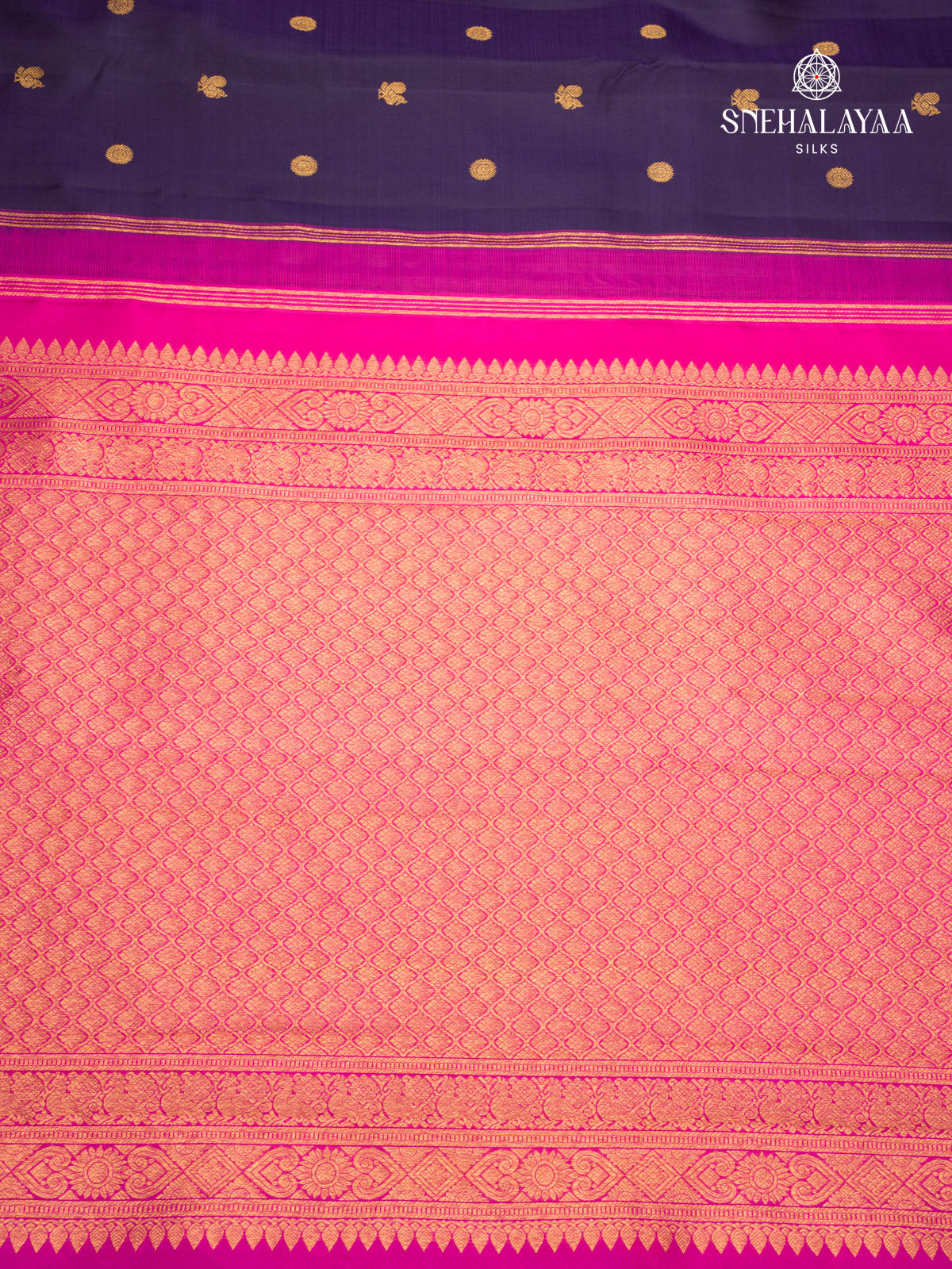 Purple Kanjivaram Silk Saree