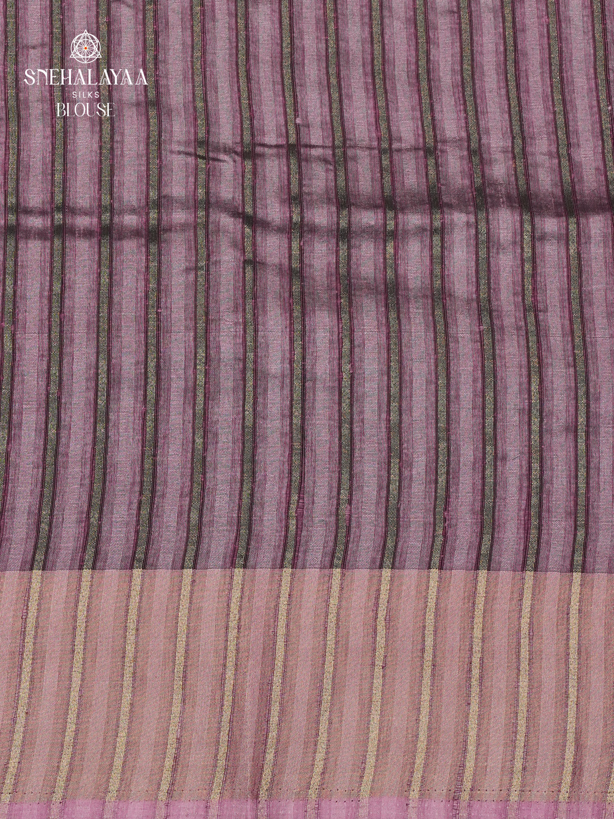 Plum Tussar Embroidery Saree