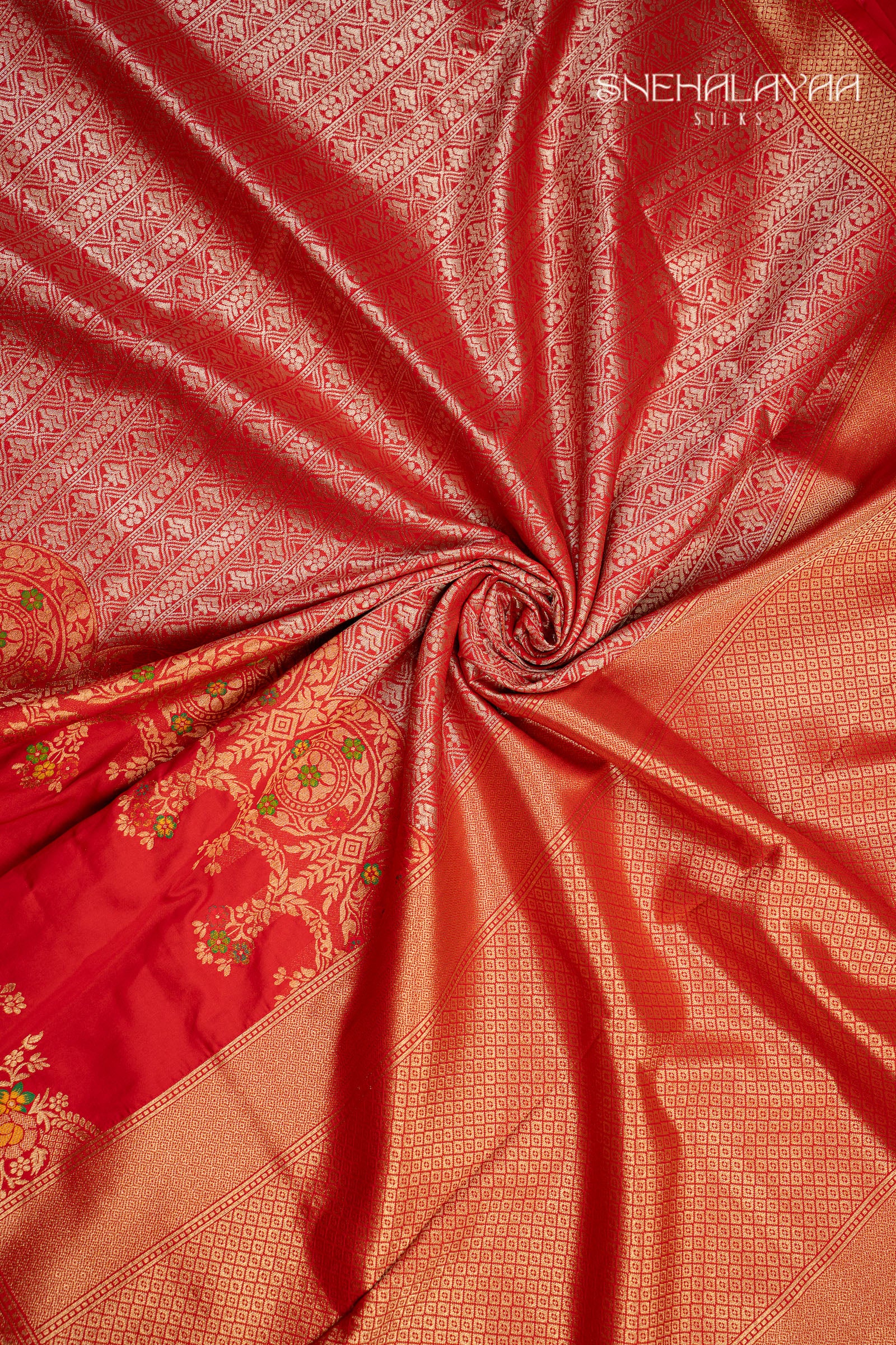 Red Banaras Silk Saree
