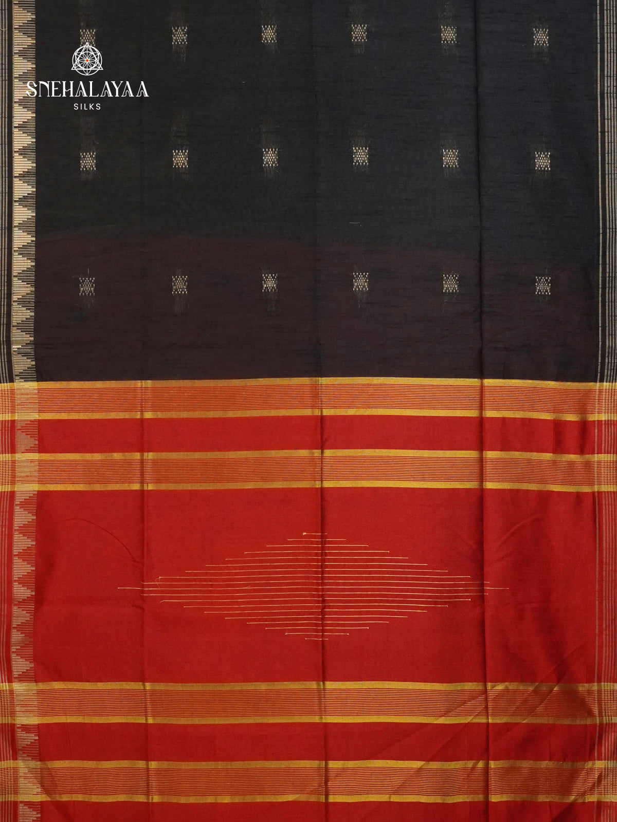 Black Bamboo Silk Saree