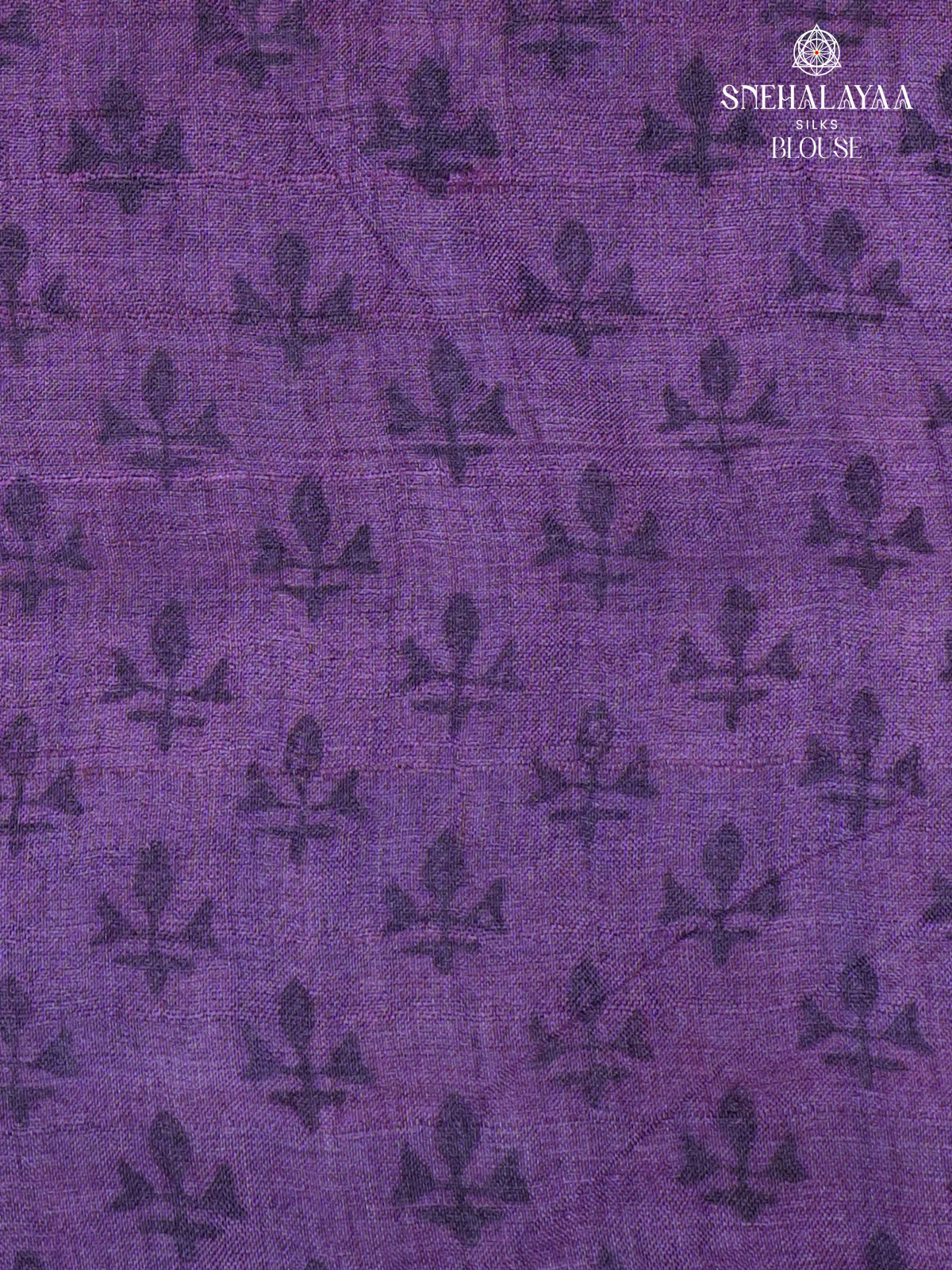 Lavender Tussar Silk Saree