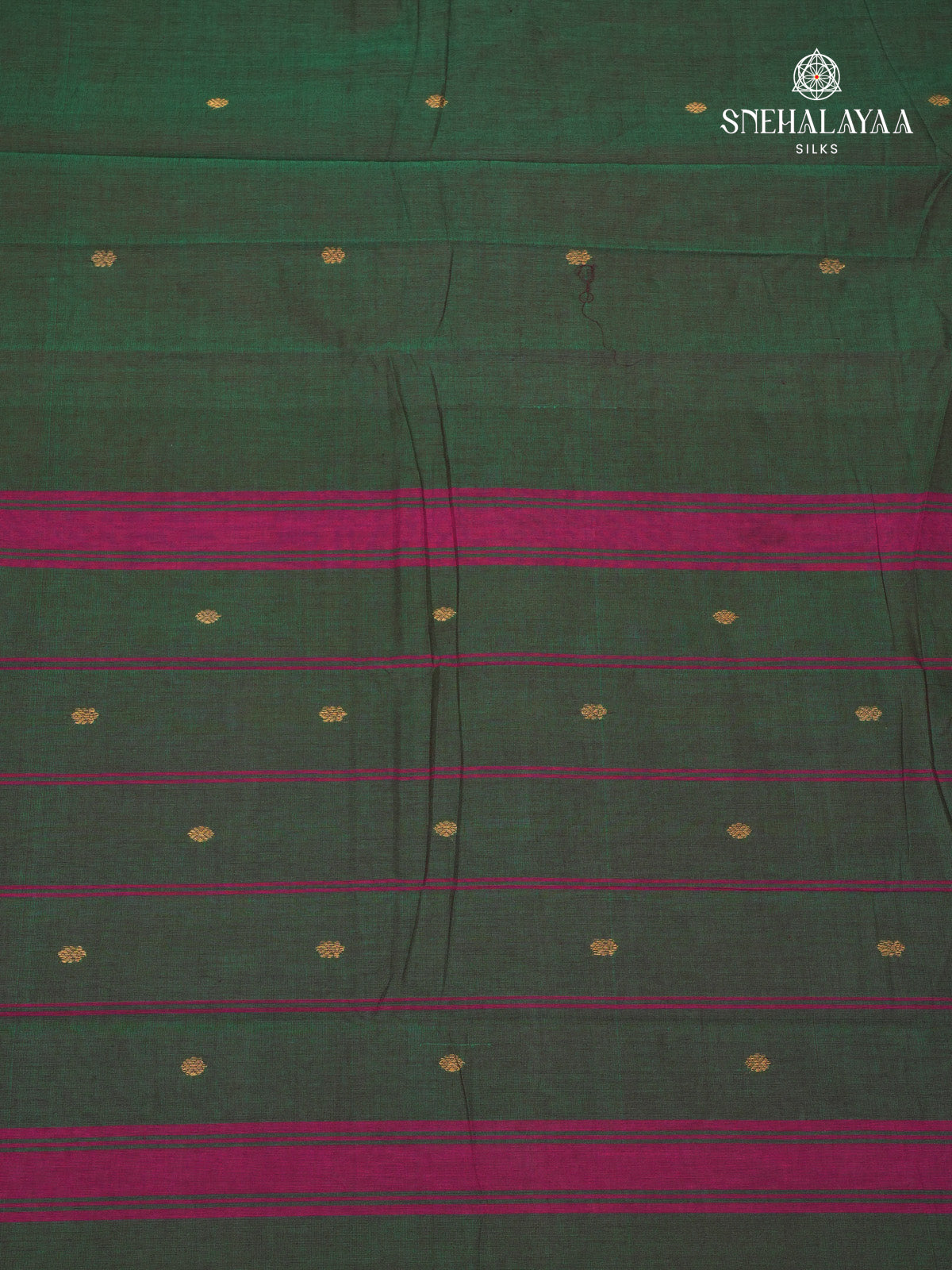 Forest Green Chettinad Cotton Saree