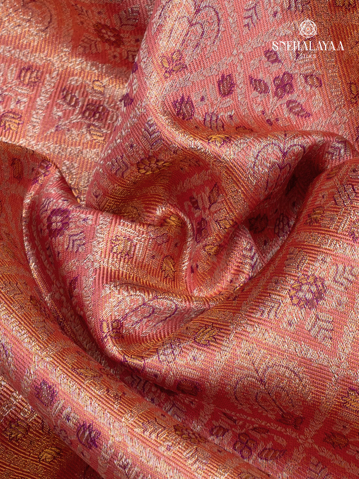Pink Kanjivaram Silk Saree