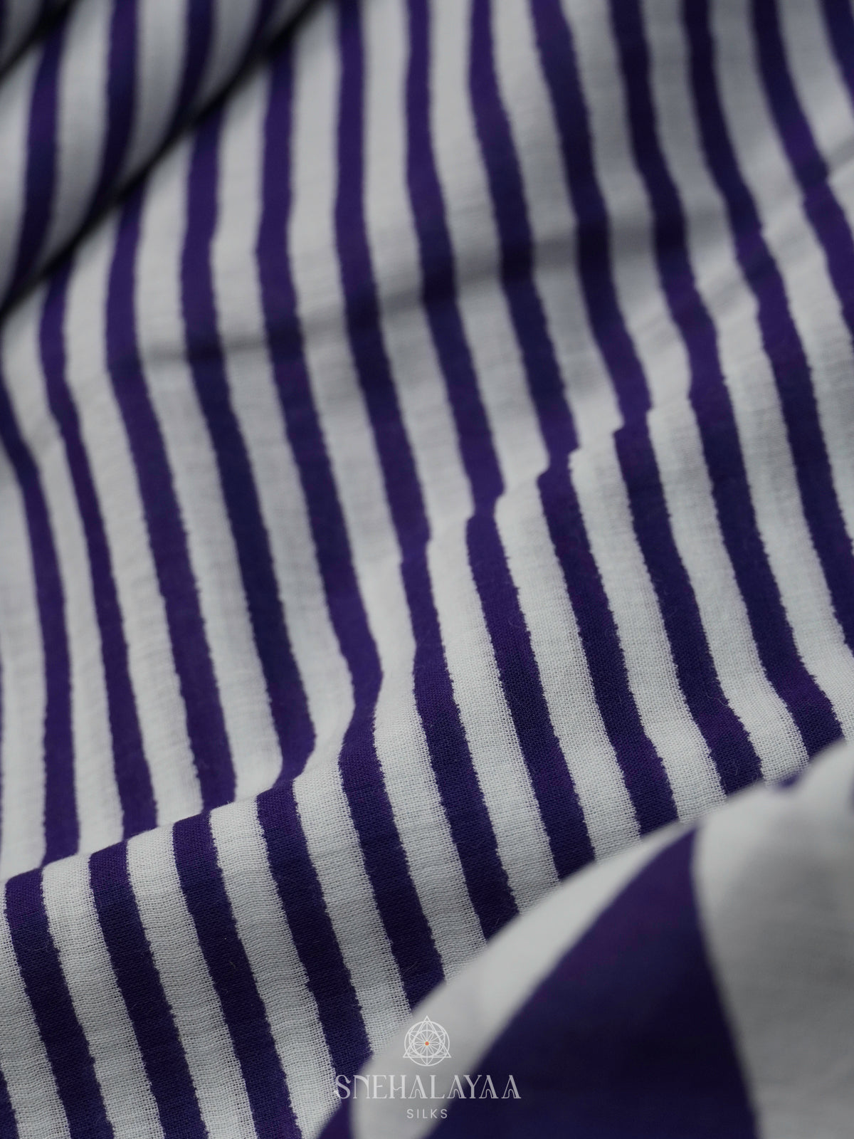 Navy Blue Jaipur Cotton Saree