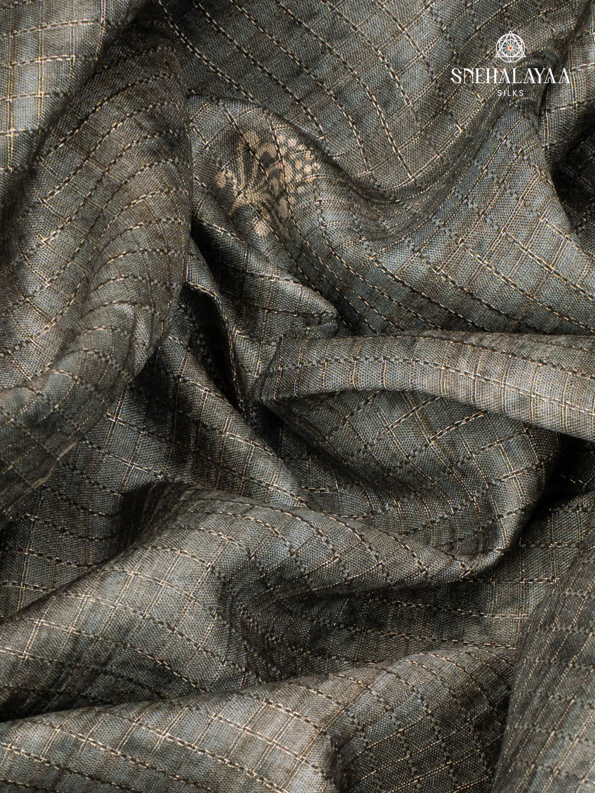 Grey Tussar Saree