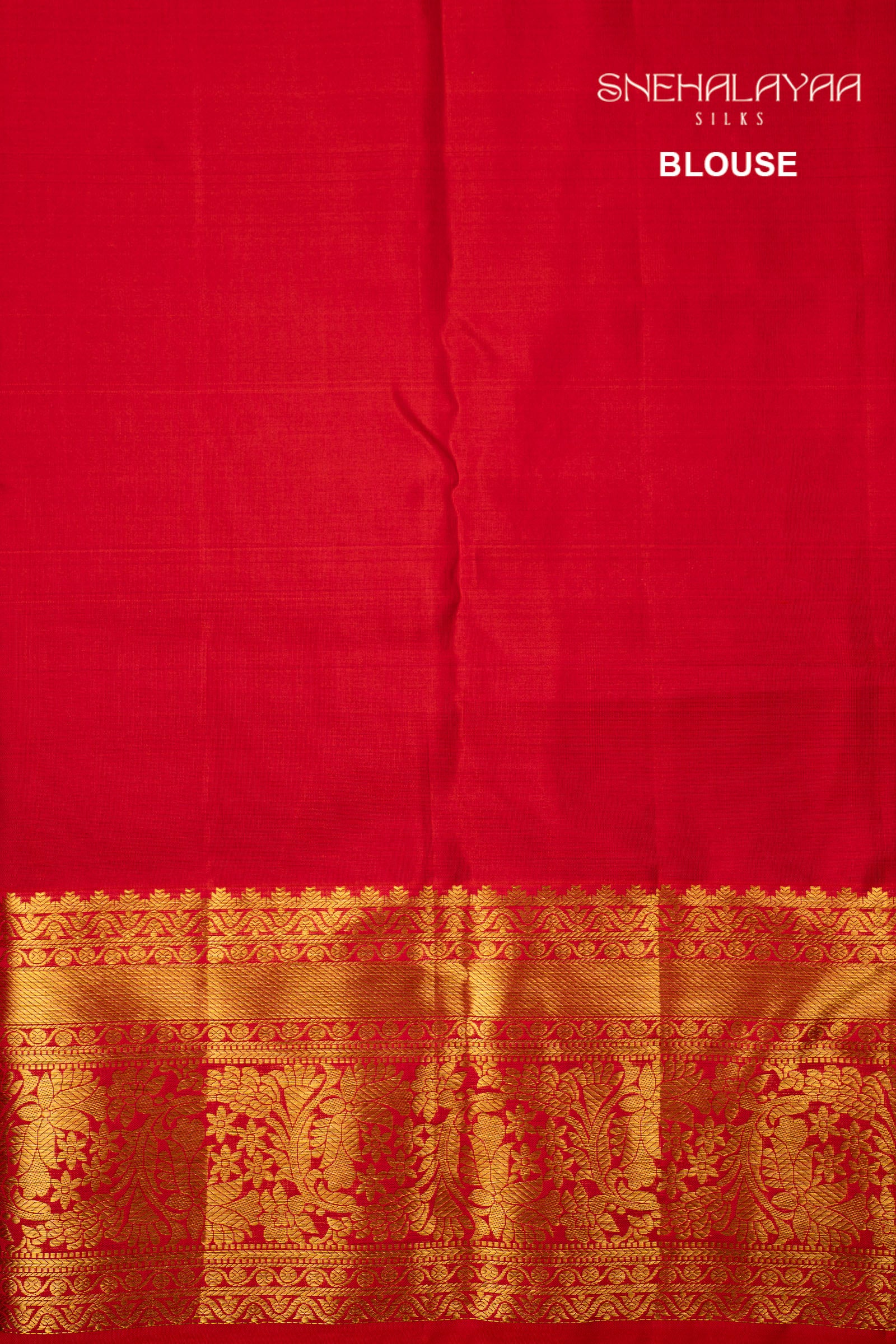 Scarlet Red Kancheevaram Silk Saree