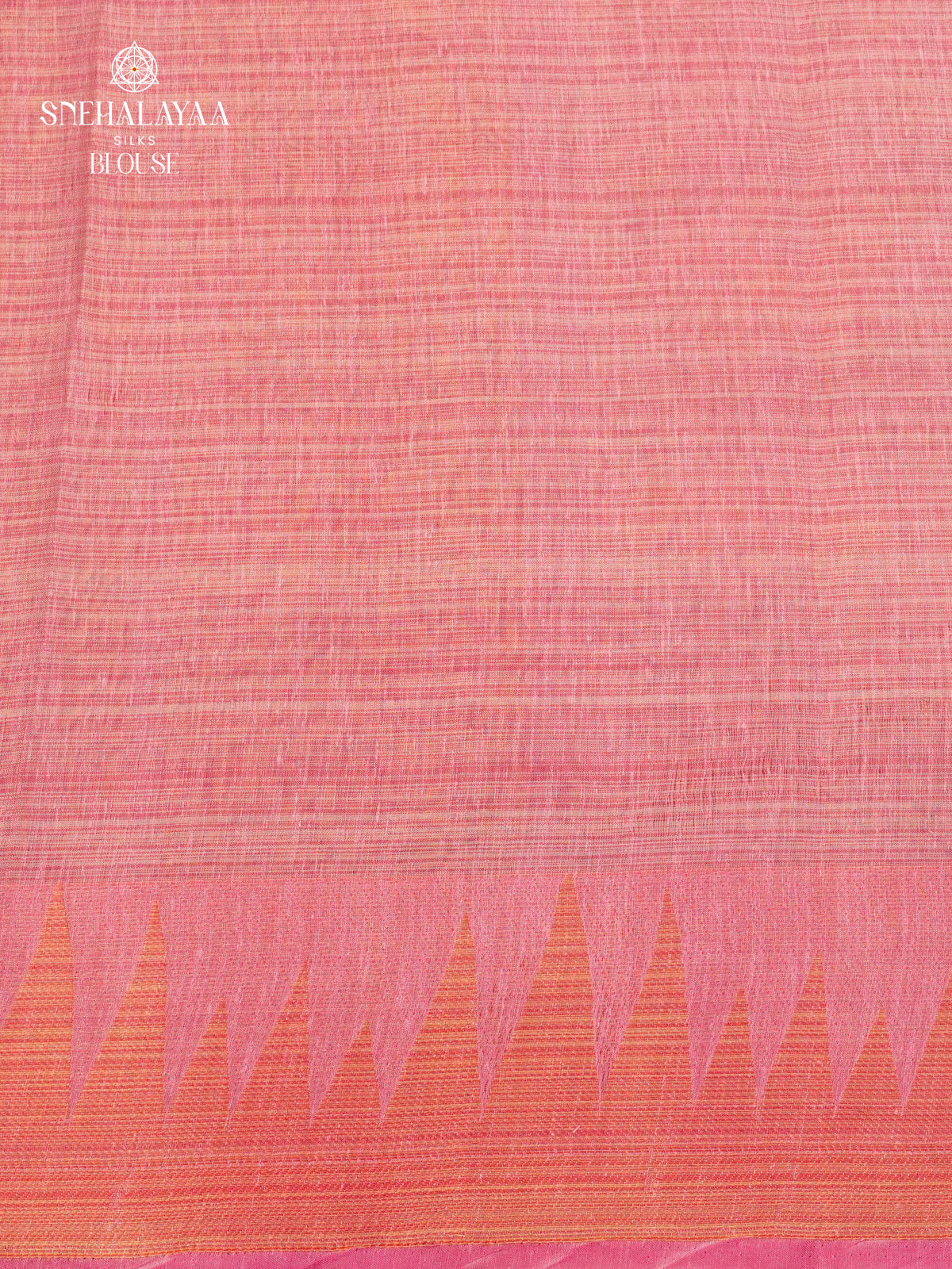 Peach Linen Tissue Saree