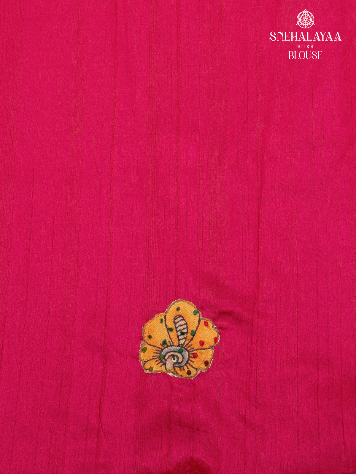 Pink raw Silk Embroidery Saree