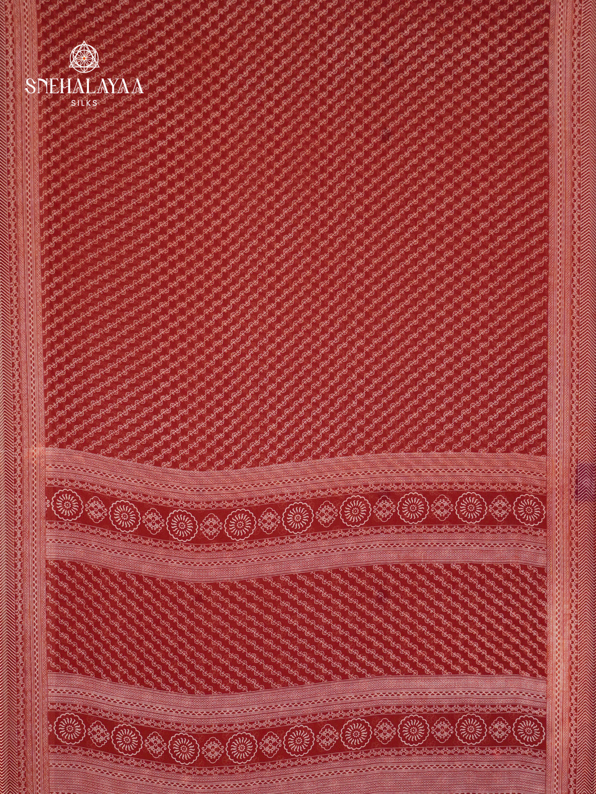 Maroon Chiffon Saree