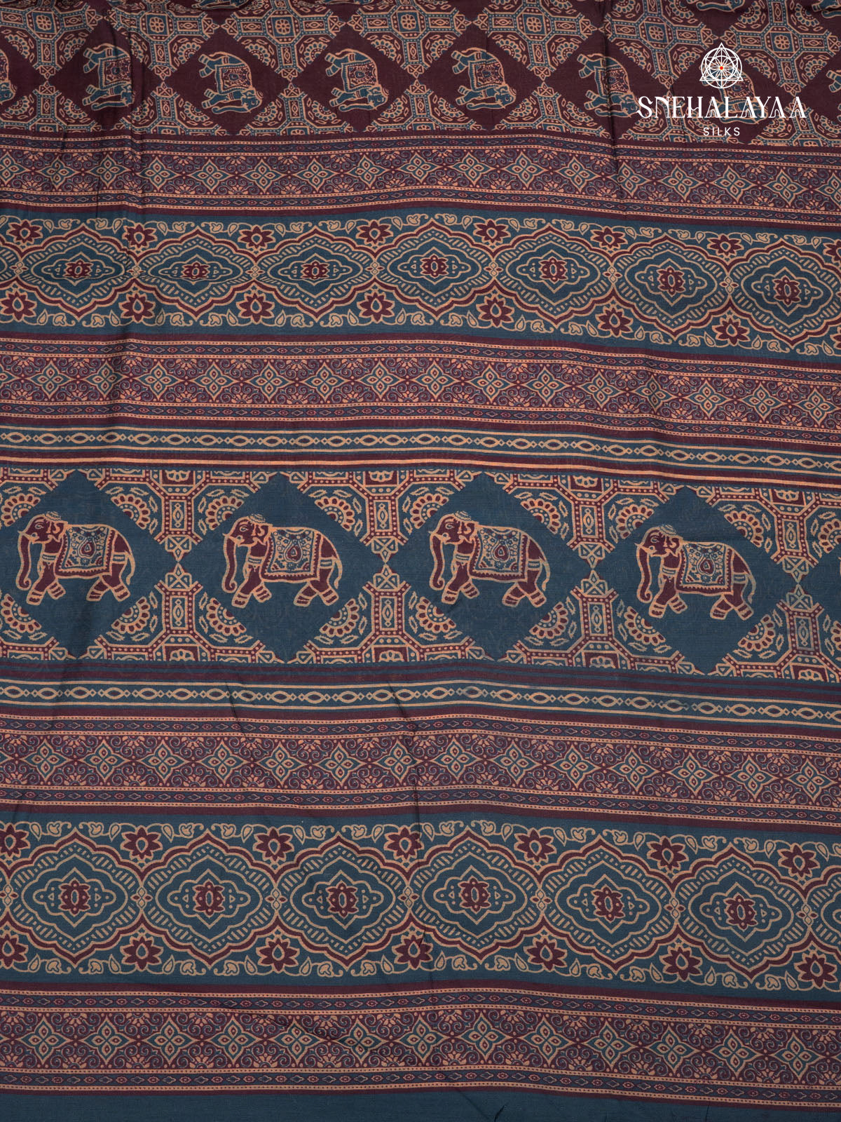 Burgundy Dola Silk Saree