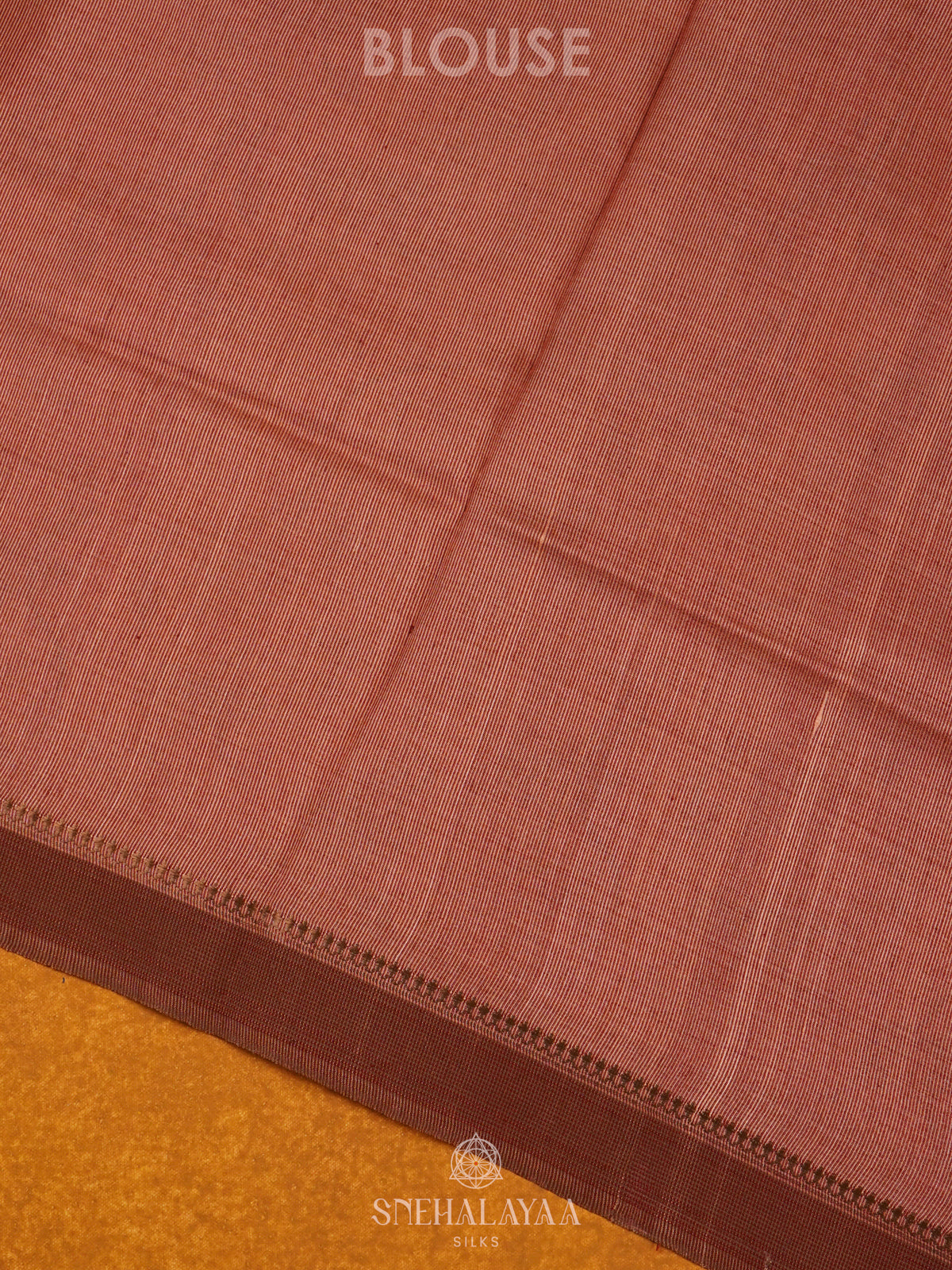 Peach Tussar Saree