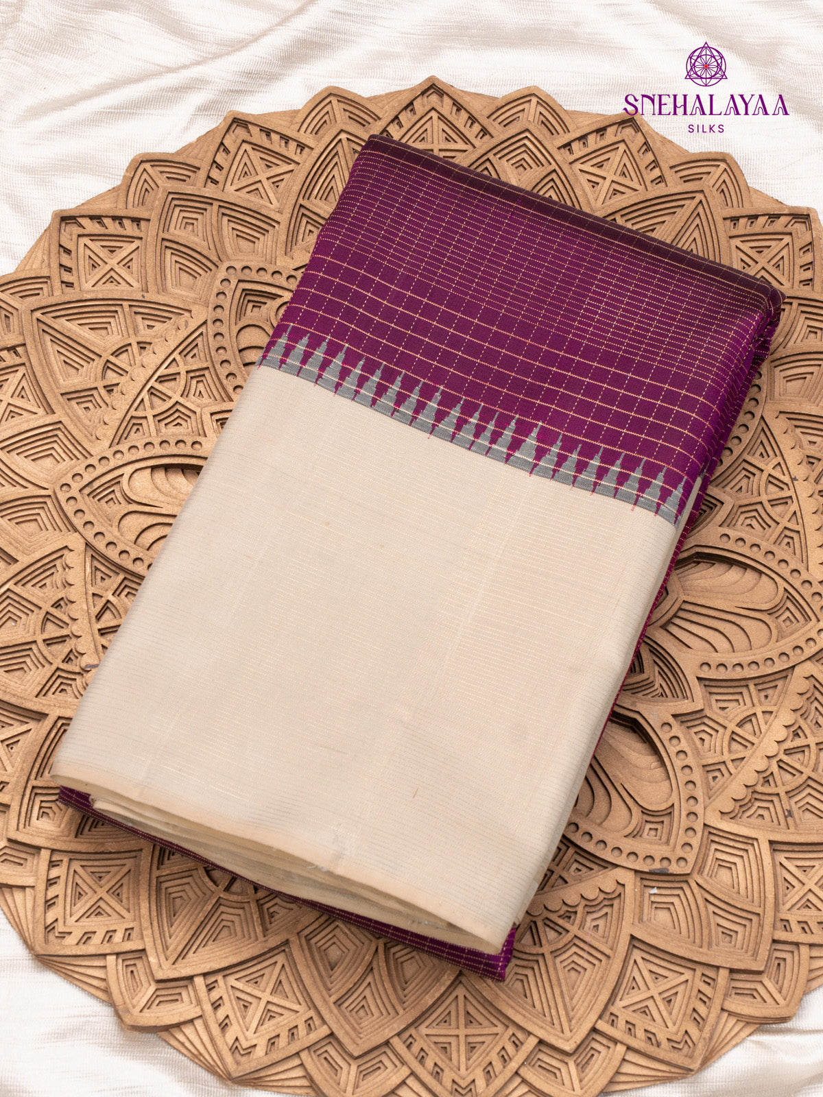 Grape Kanjivaram Silk Saree