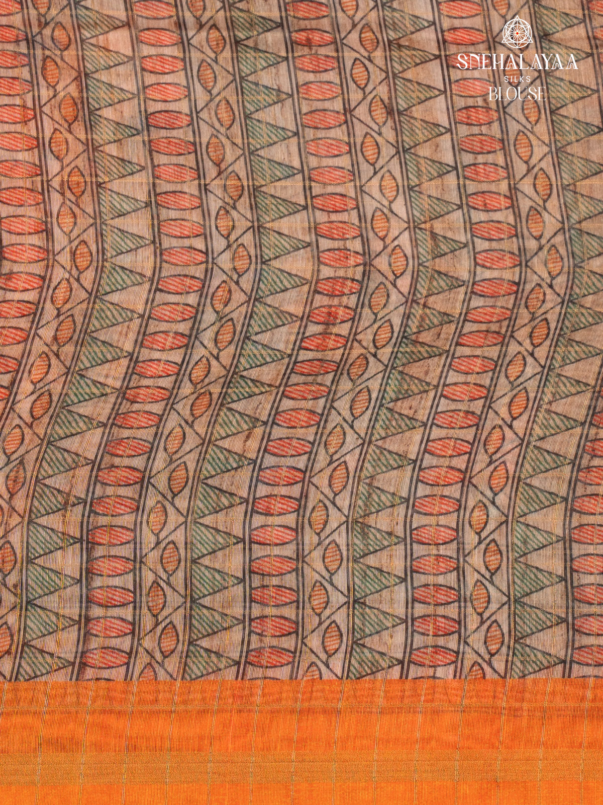 Multi Colour Madhubani Saree