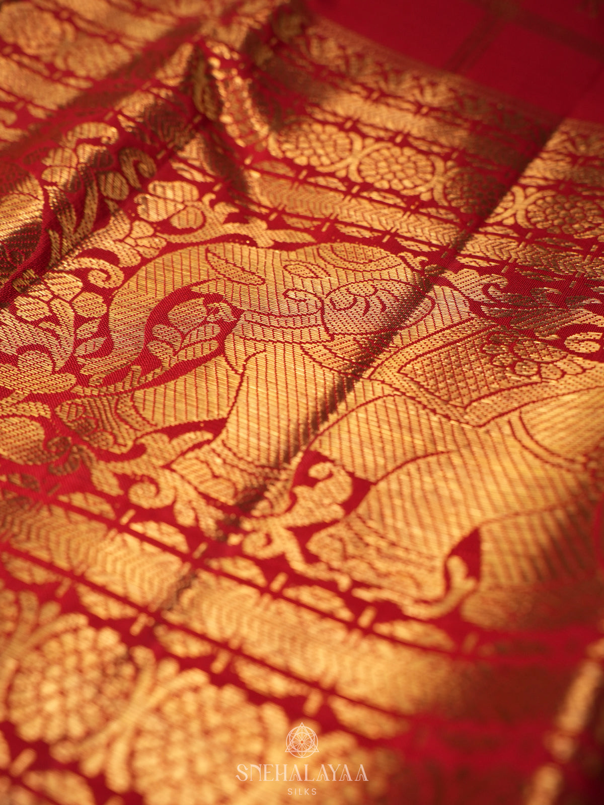 Red Kanjivaram Silk Saree