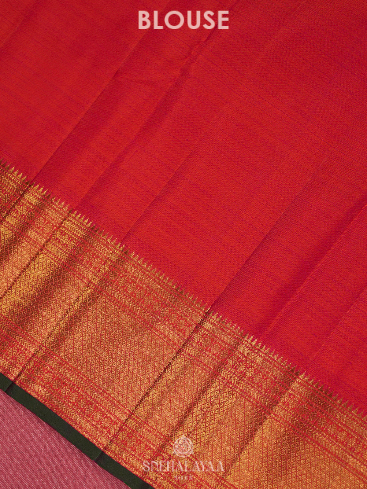 Orange Kanjivaram Silk Saree