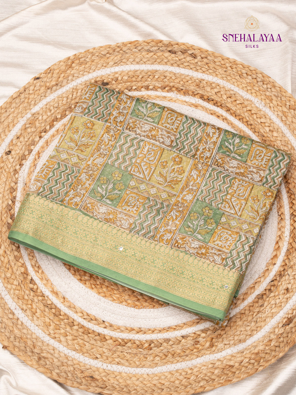 Light Green Chanderi Saree
