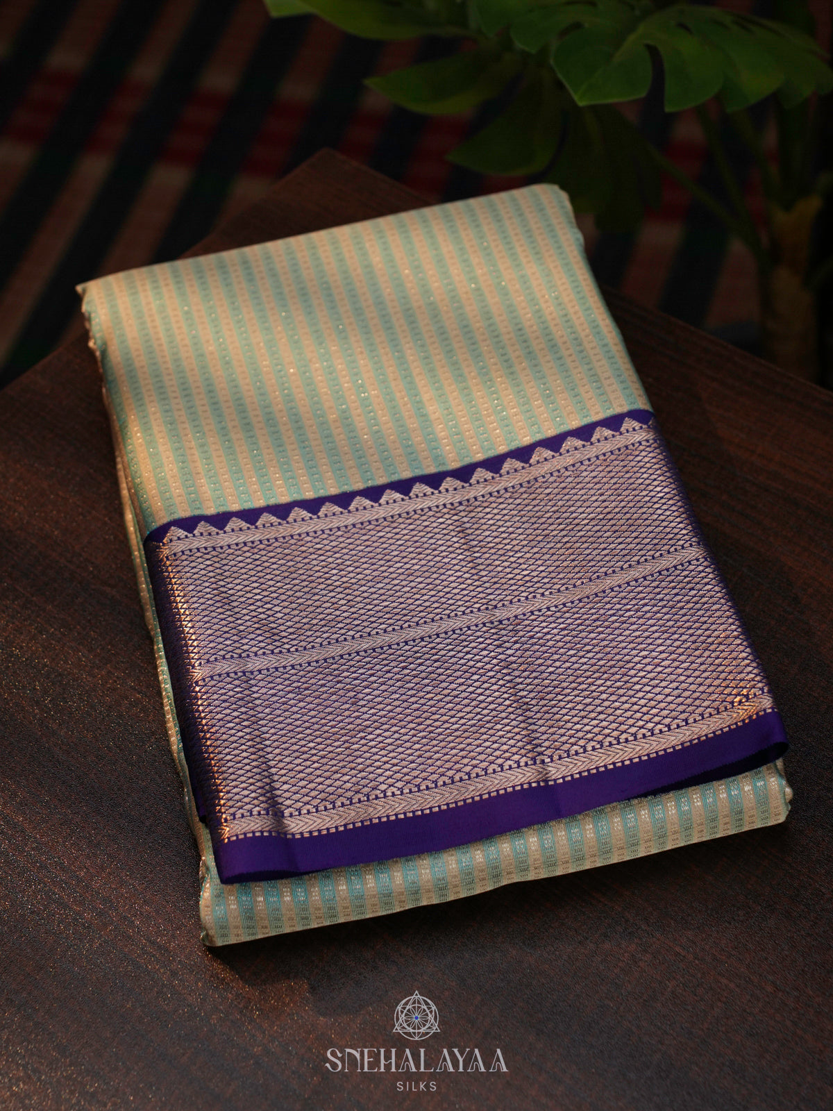 Pale Green Kanjivaram Silk Saree