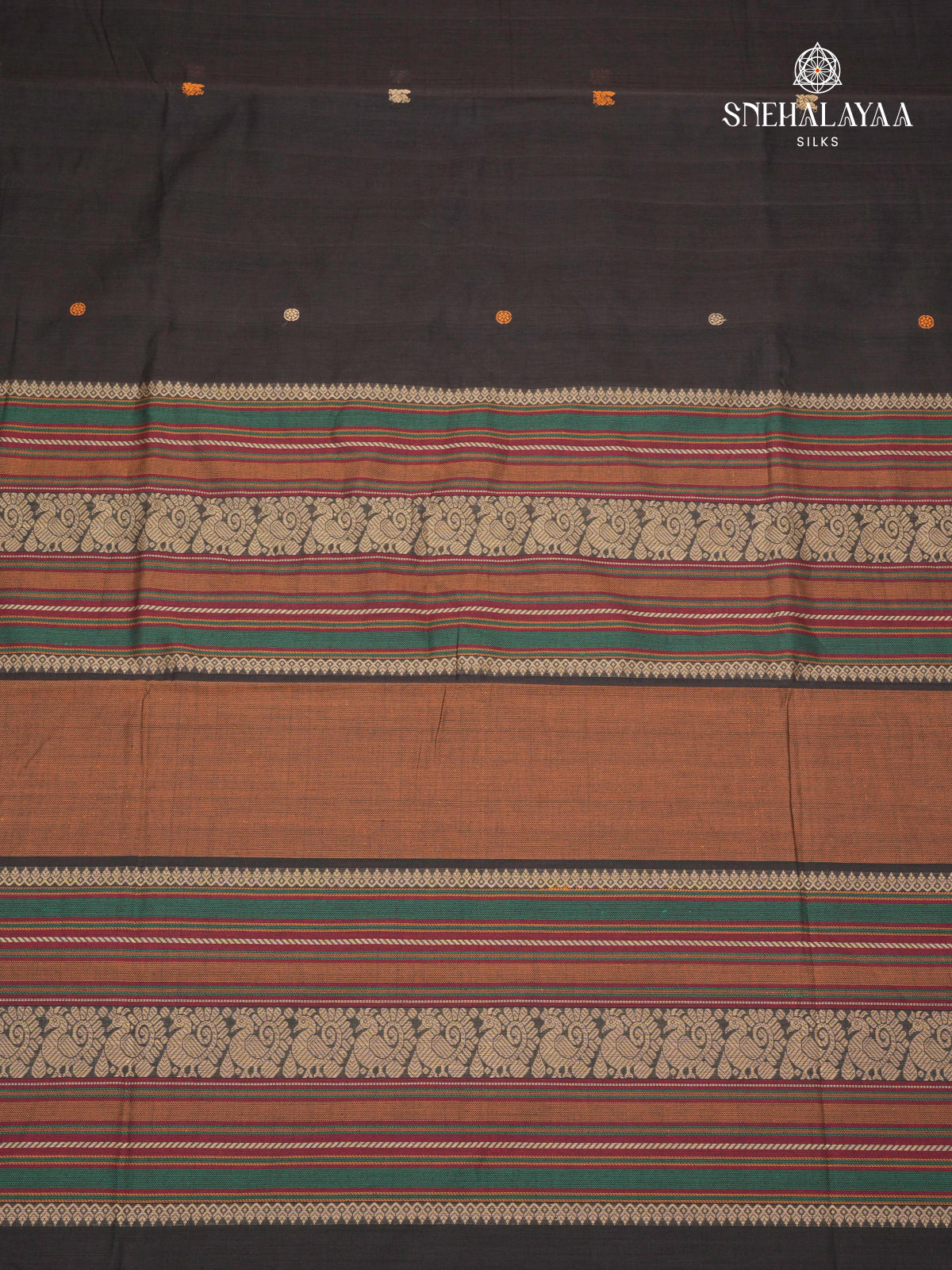 Black Venkatagiri Cotton Saree