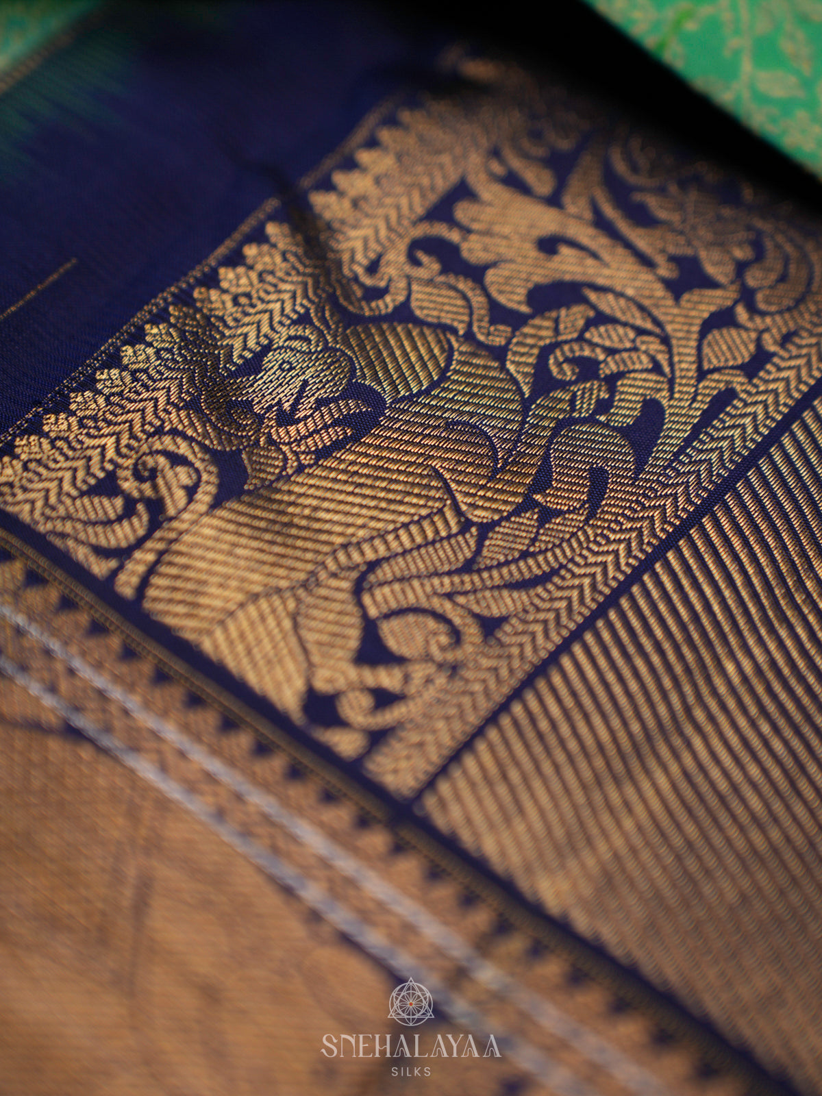 Mint Green Kanjivaram Silk Saree
