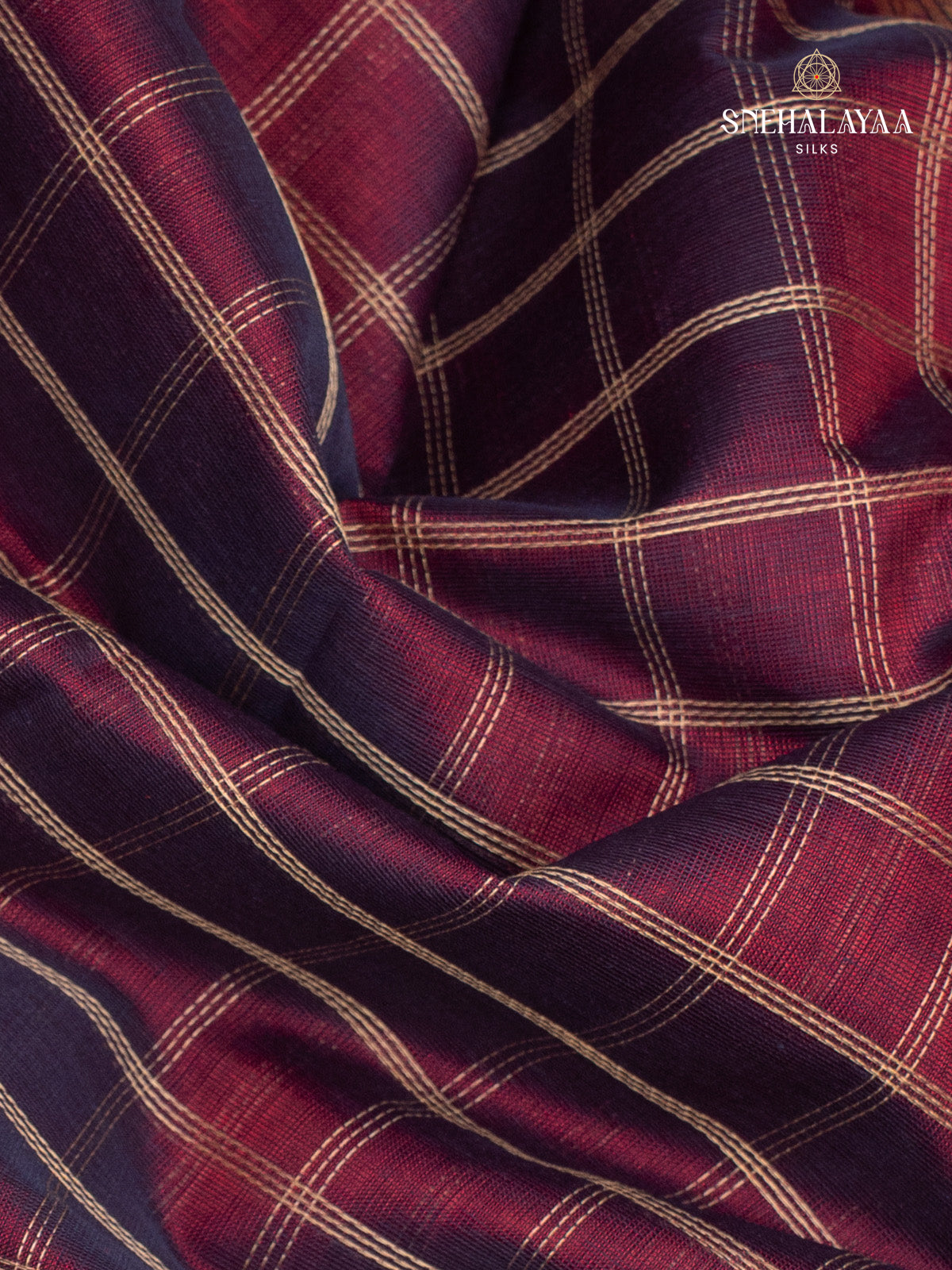 Maroon Kanchi Silk Cotton Saree