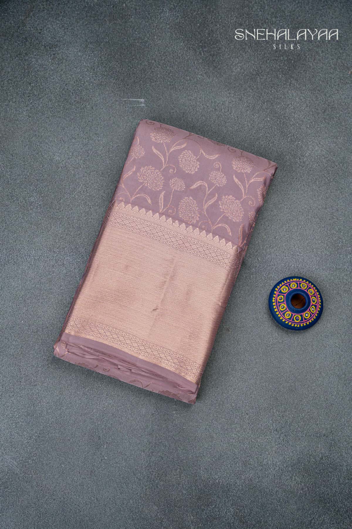 Pastel Purple Kancheevaram Wedding Silk Saree