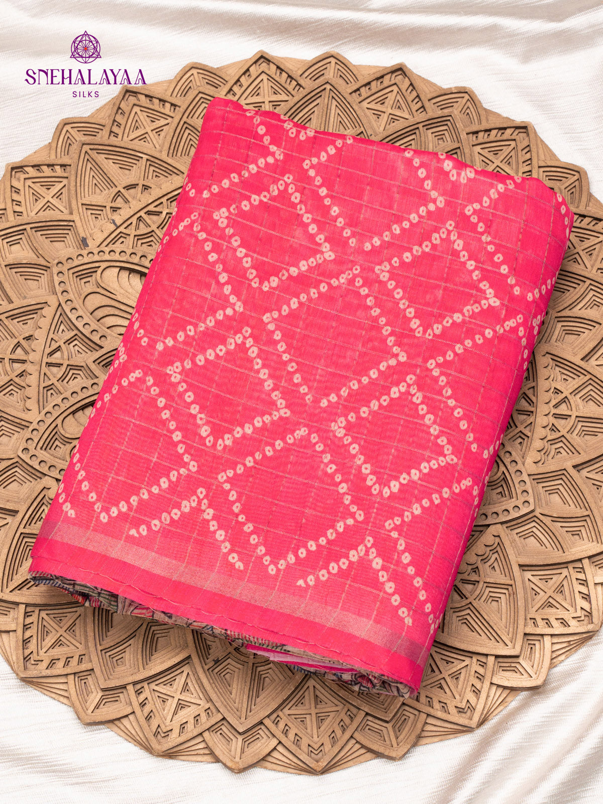 Pink Madhubani Saree