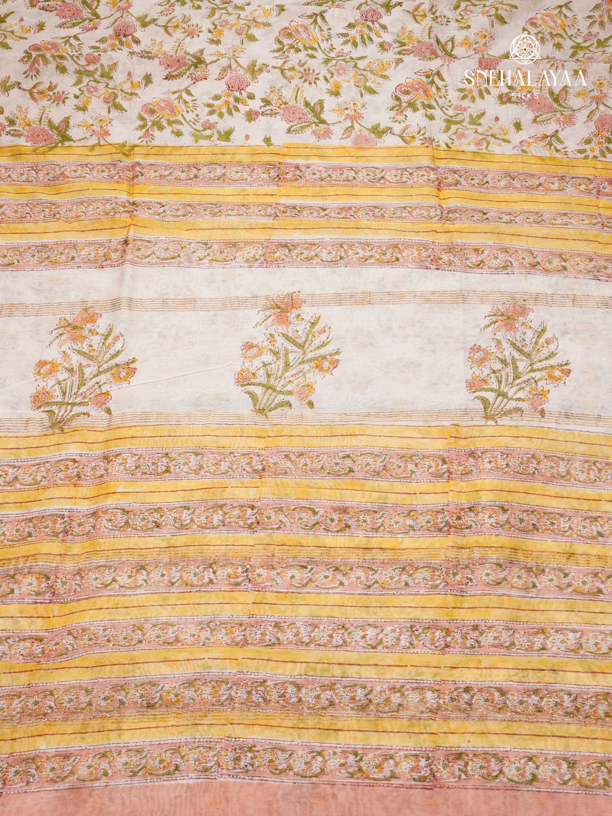 Off White Chanderi Saree